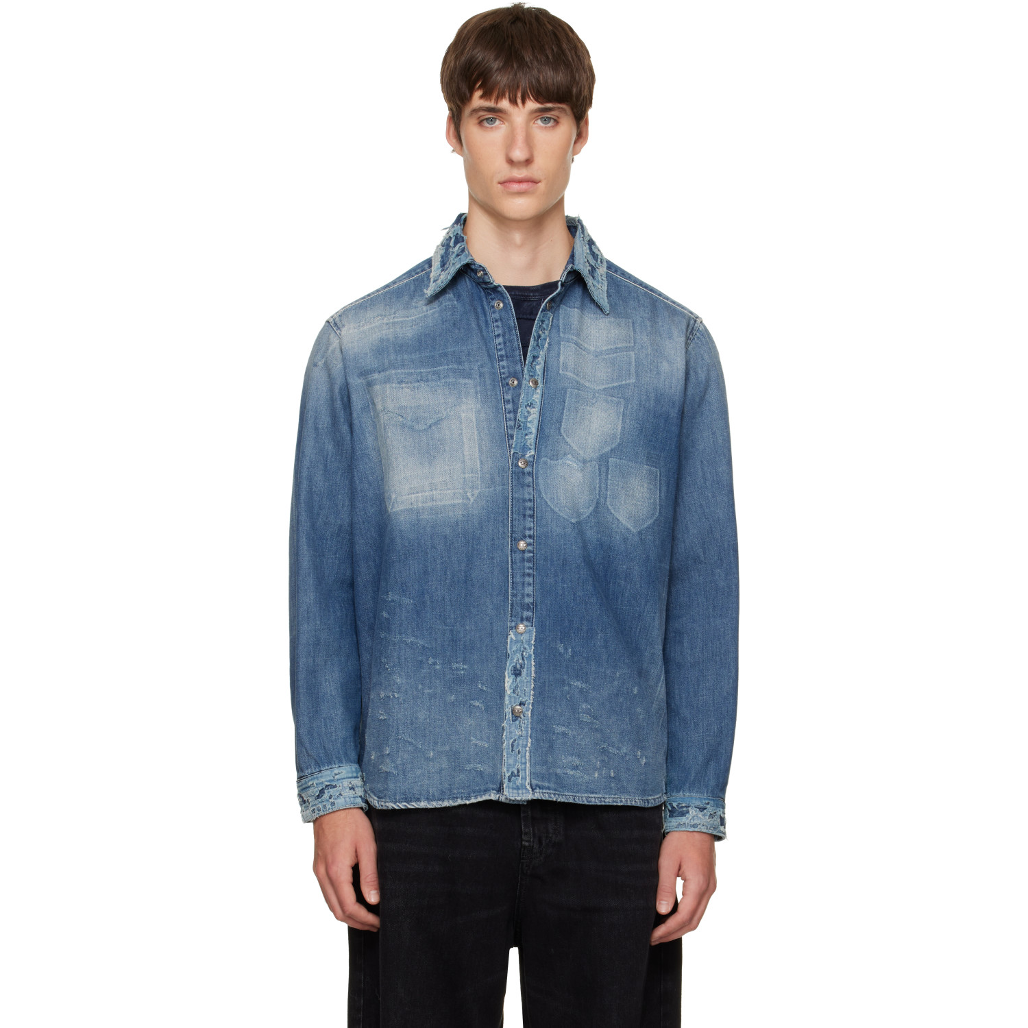 Diesel Blue D-Simply Denim Shirt