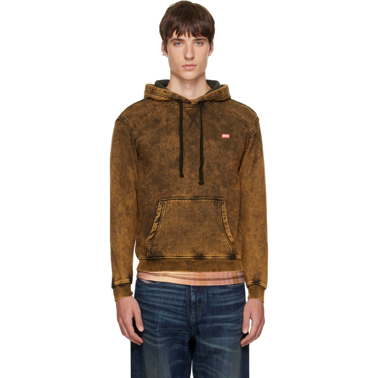 Diesel Brown S-Normy-Raw Hoodie