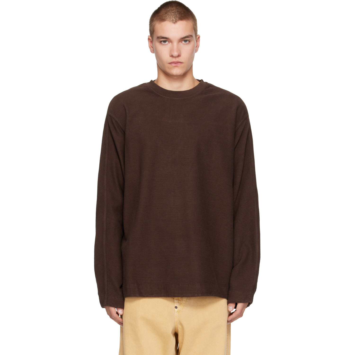 CASEY CASEY Brown Workwear Sweatshirt