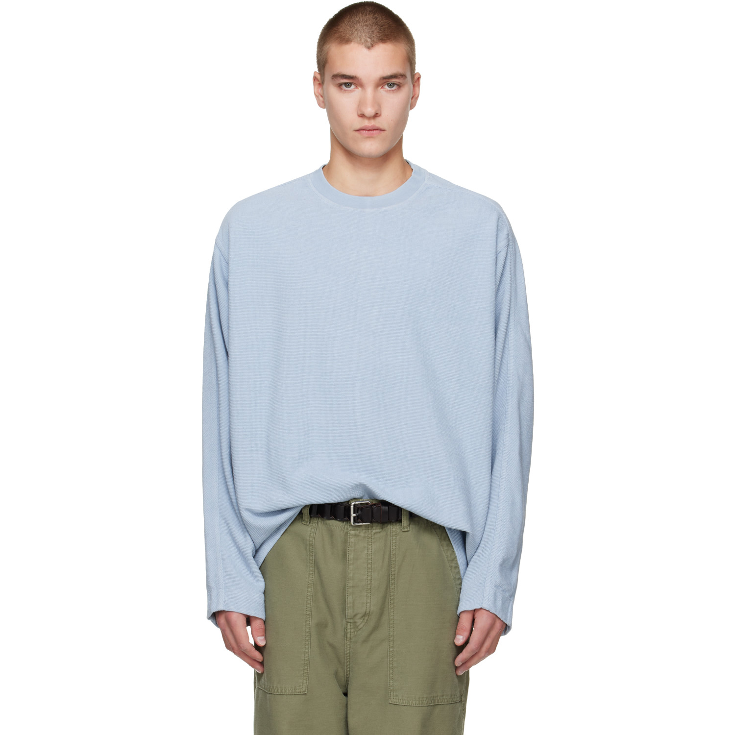 CASEY CASEY Blue Workwear Sweatshirt