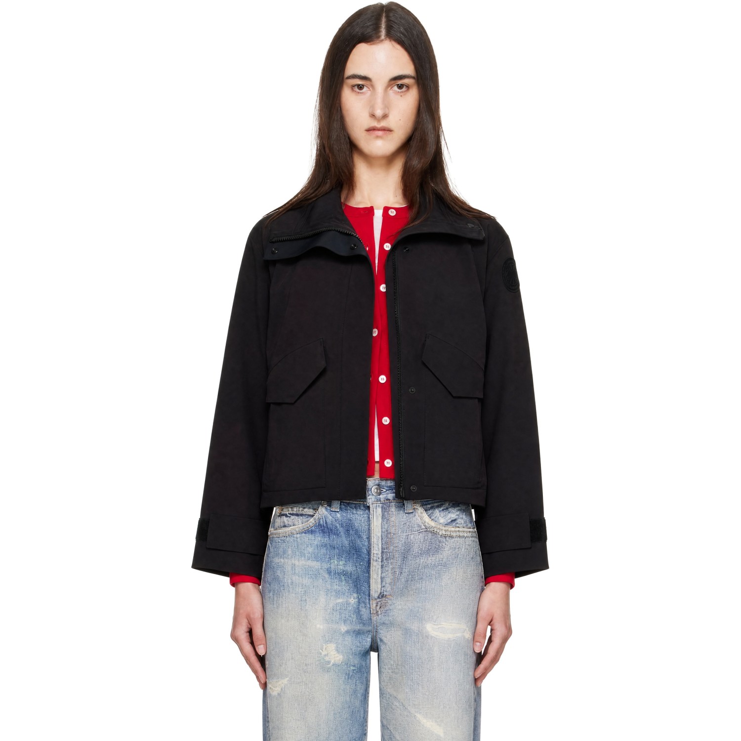 Canada Goose Black 'Black Disc' Tofino Rain Jacket