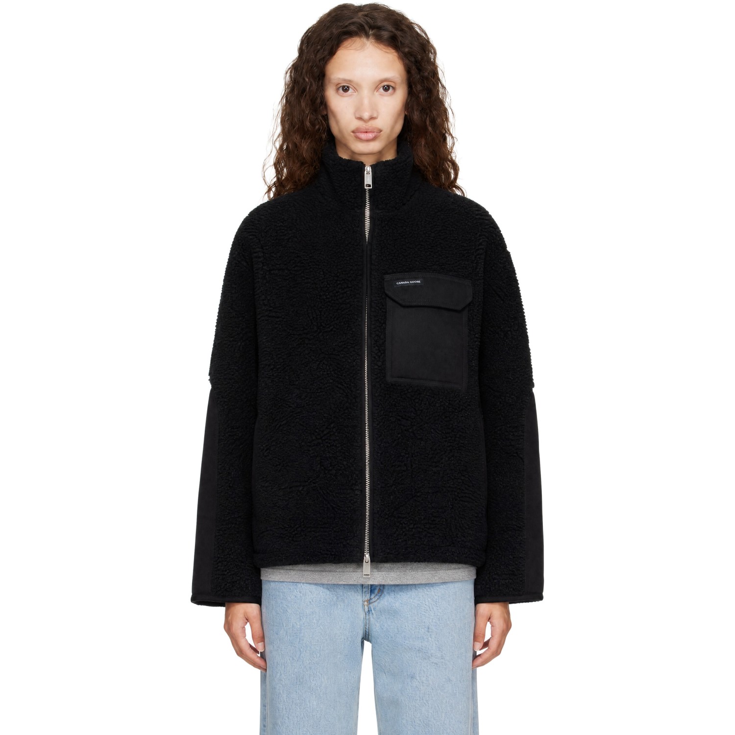 Canada Goose Black Soren Fleece Full Zip Jacket