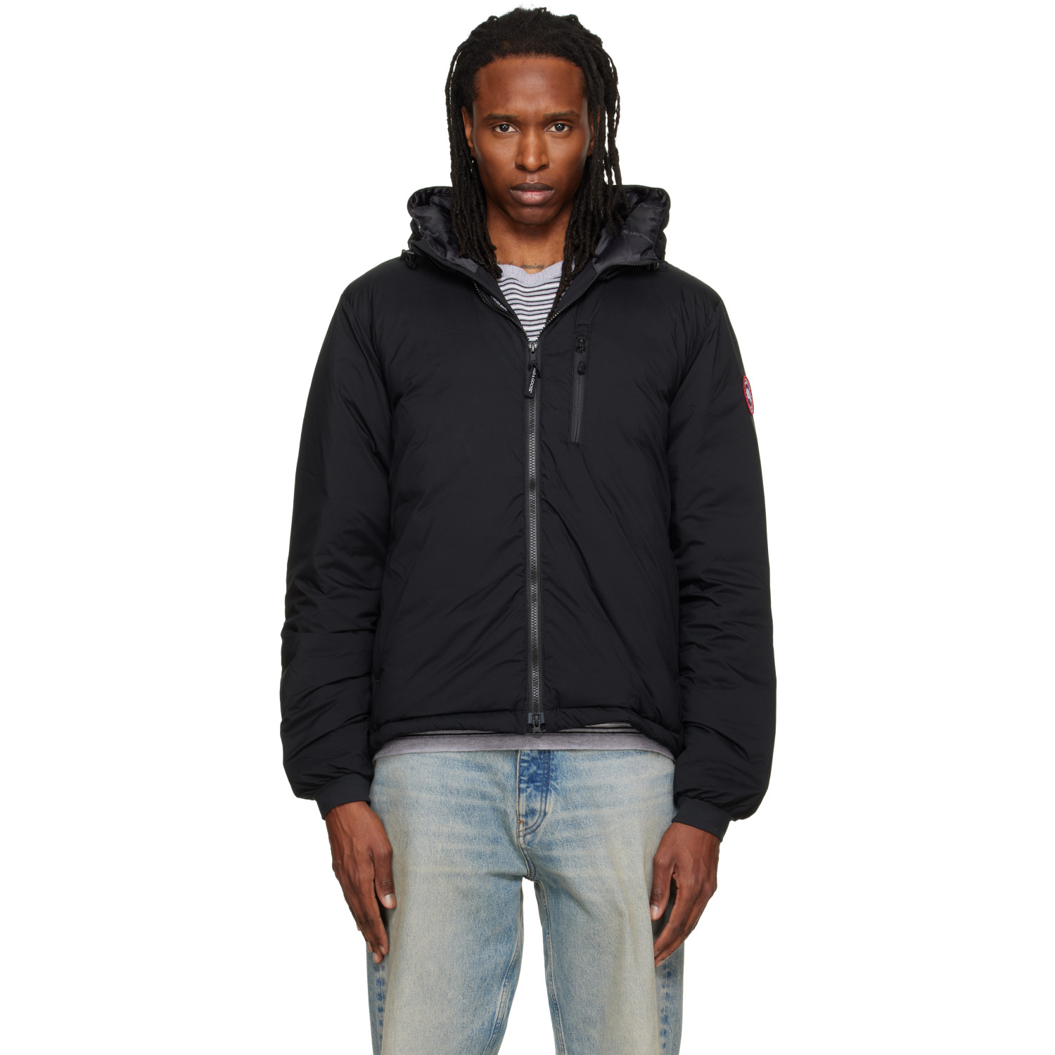 Canada Goose Black Lodge Hoodie Down Jacket