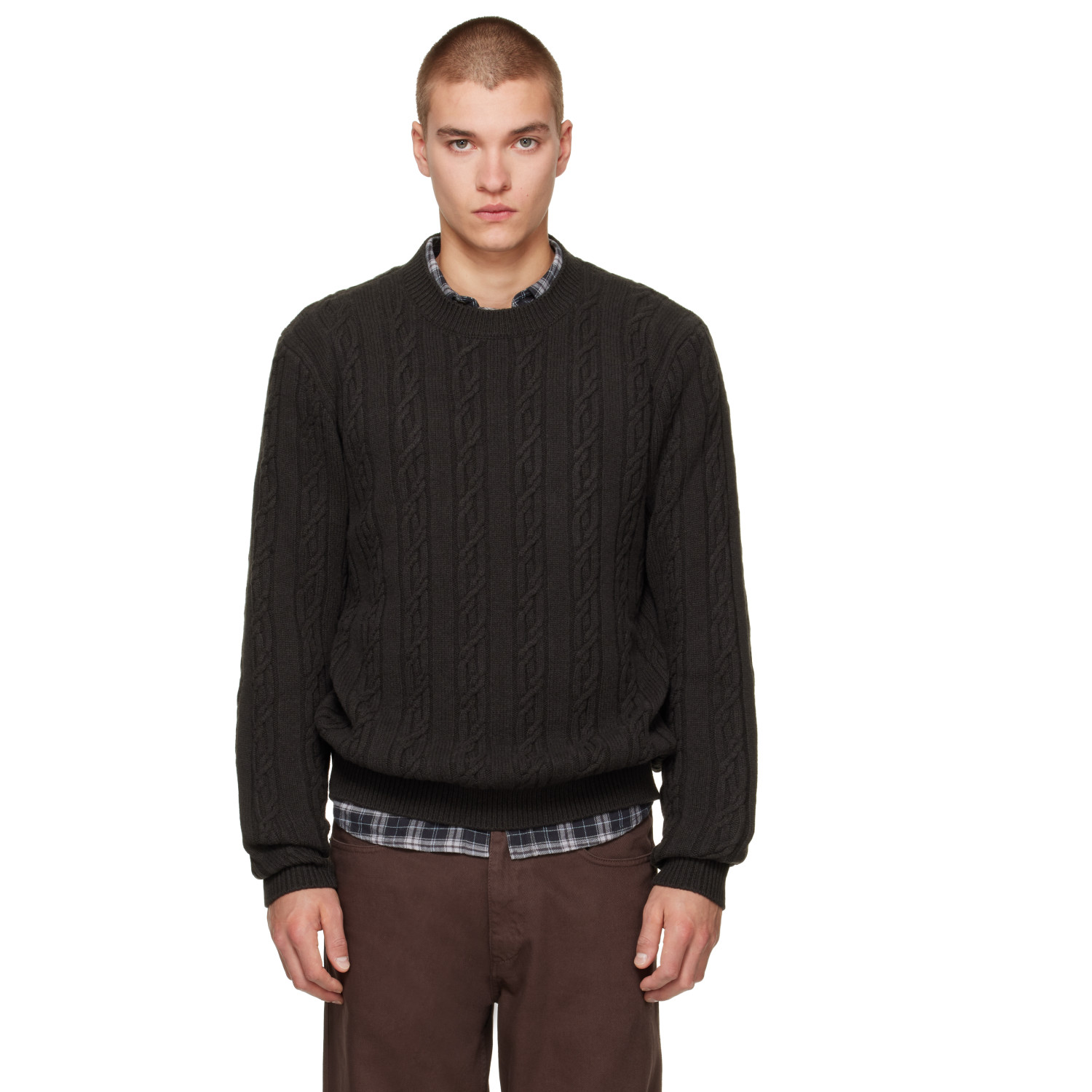 Canada Goose Brown Habel Knit Crew Sweater
