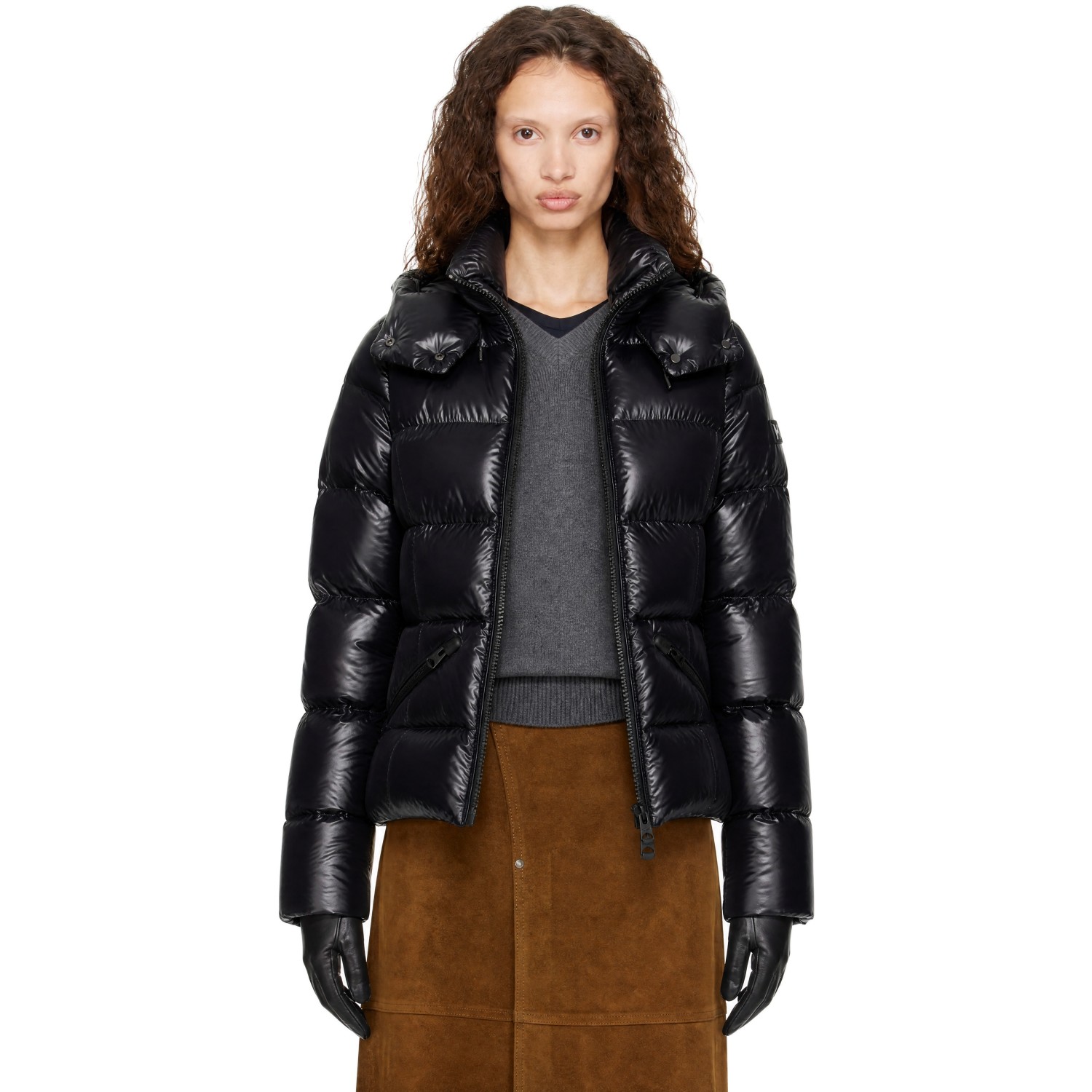 MACKAGE Black MADALYN Lustrous Hood Down Jacket