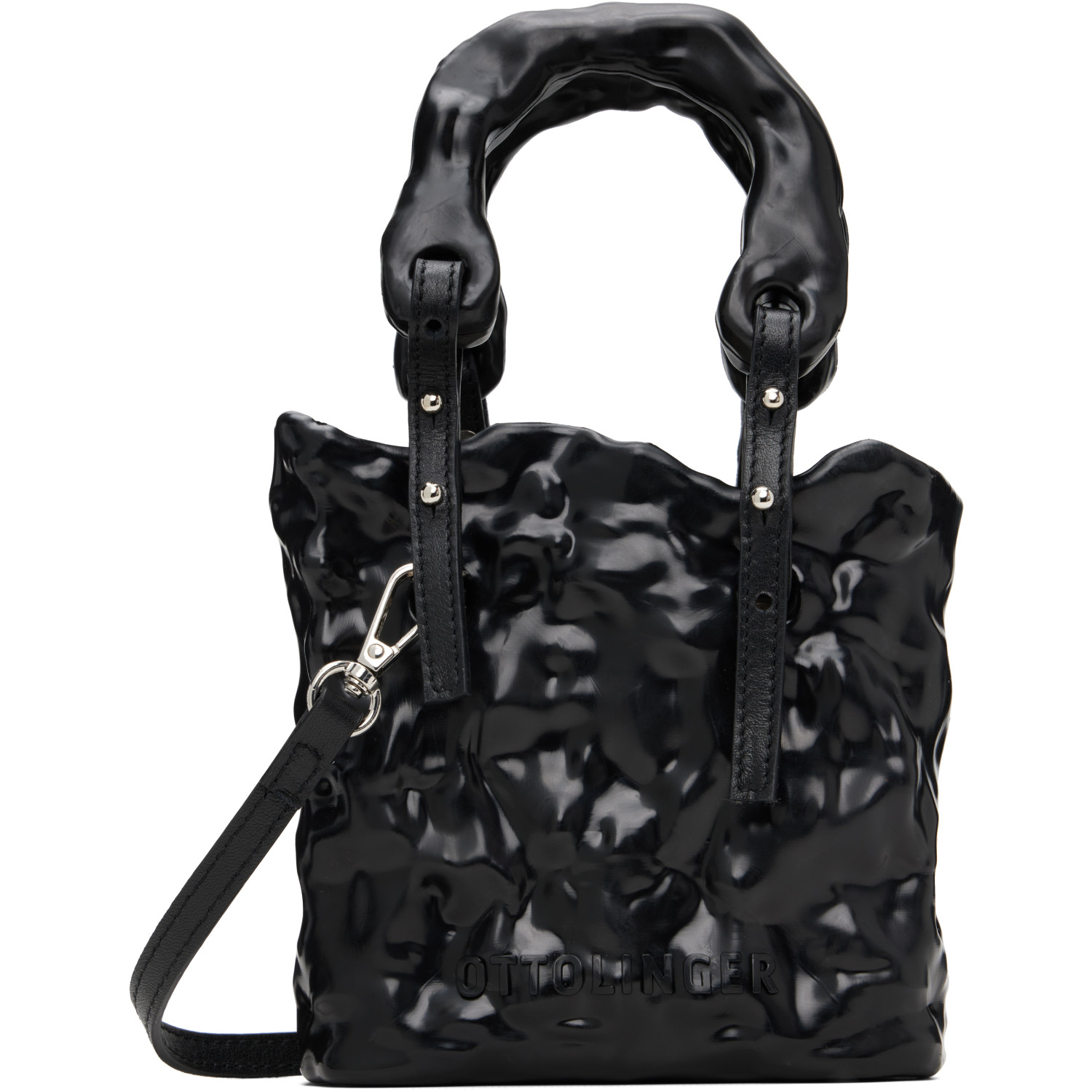 Ottolinger Black Signature Crossbody Ceramic Bag