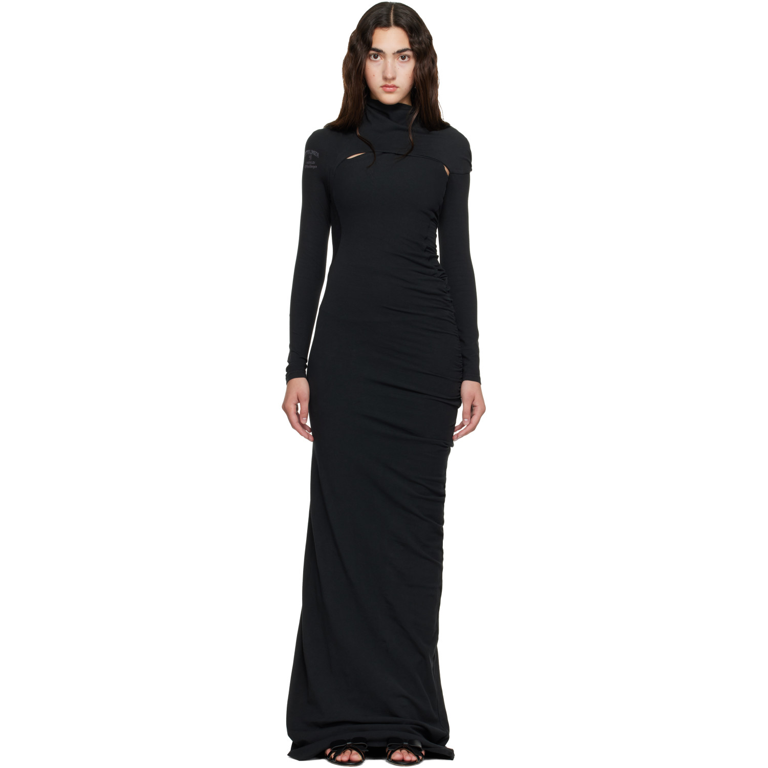 Ottolinger Black Lounge Gown Maxi Dress