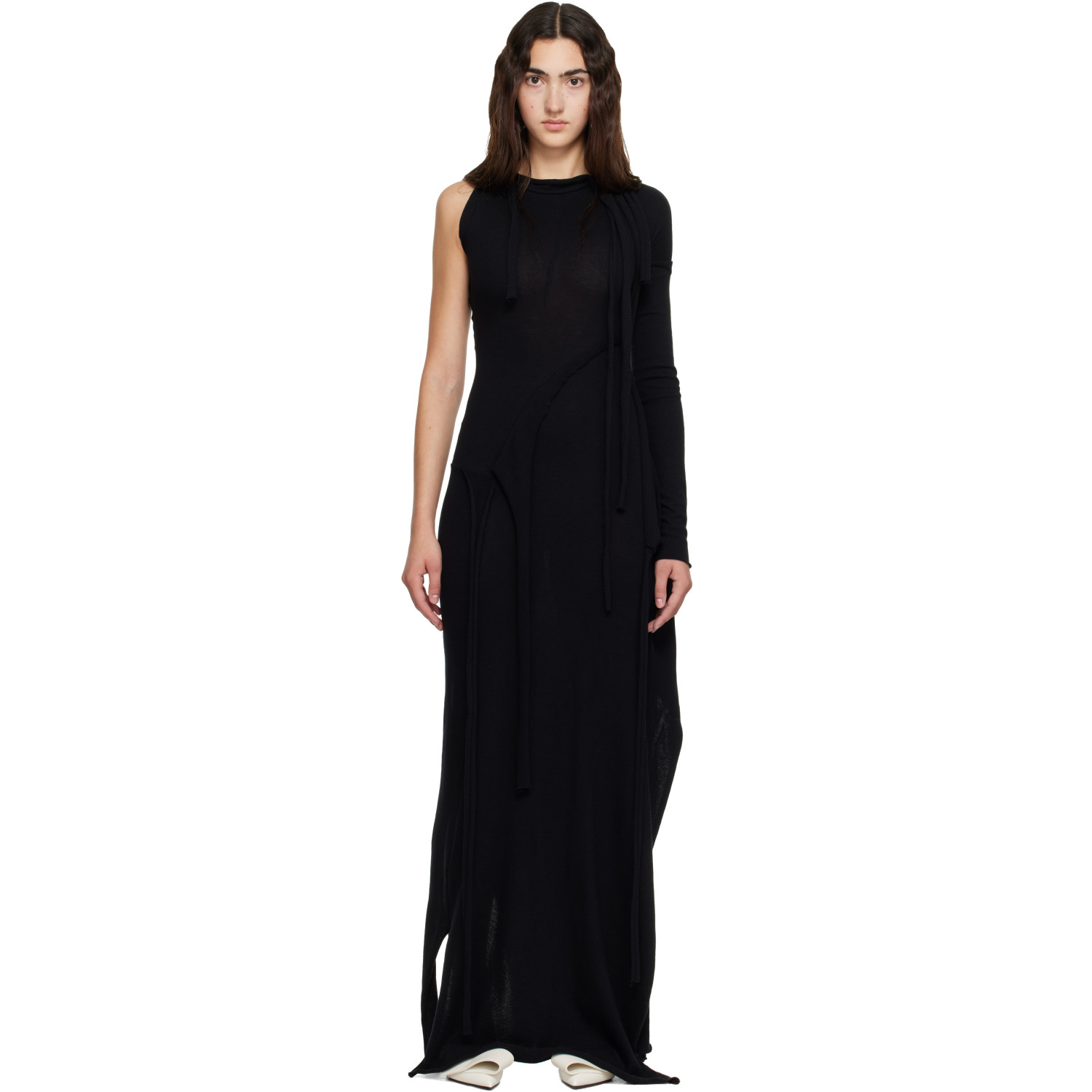 Ottolinger Black Jacquard Maxi Dress
