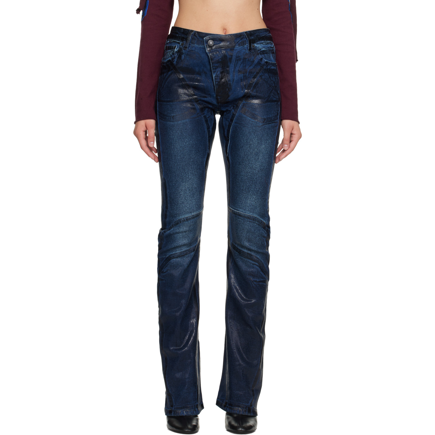 Ottolinger Blue Glazed Curve Jeans