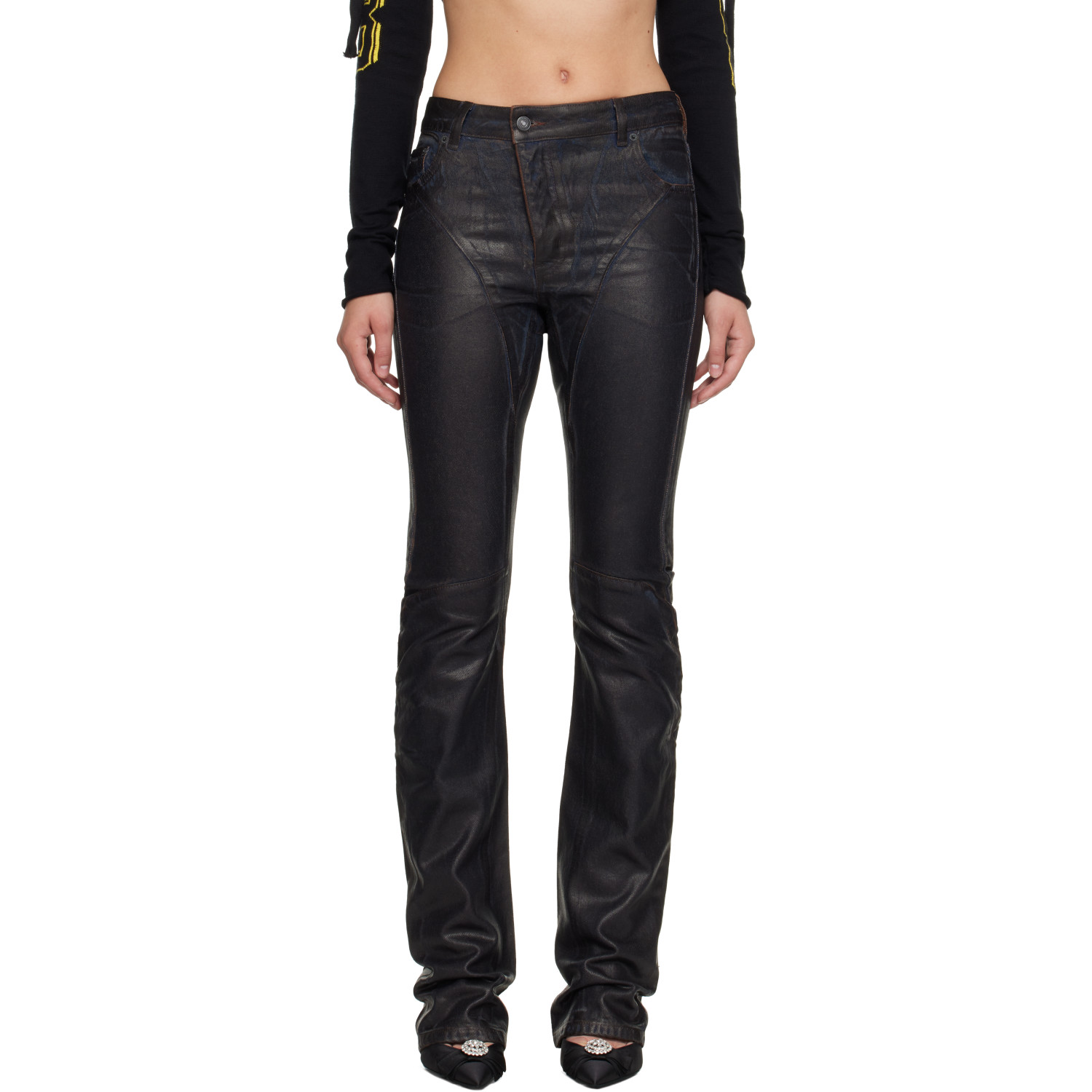 Ottolinger Brown Glazed Curve Jeans
