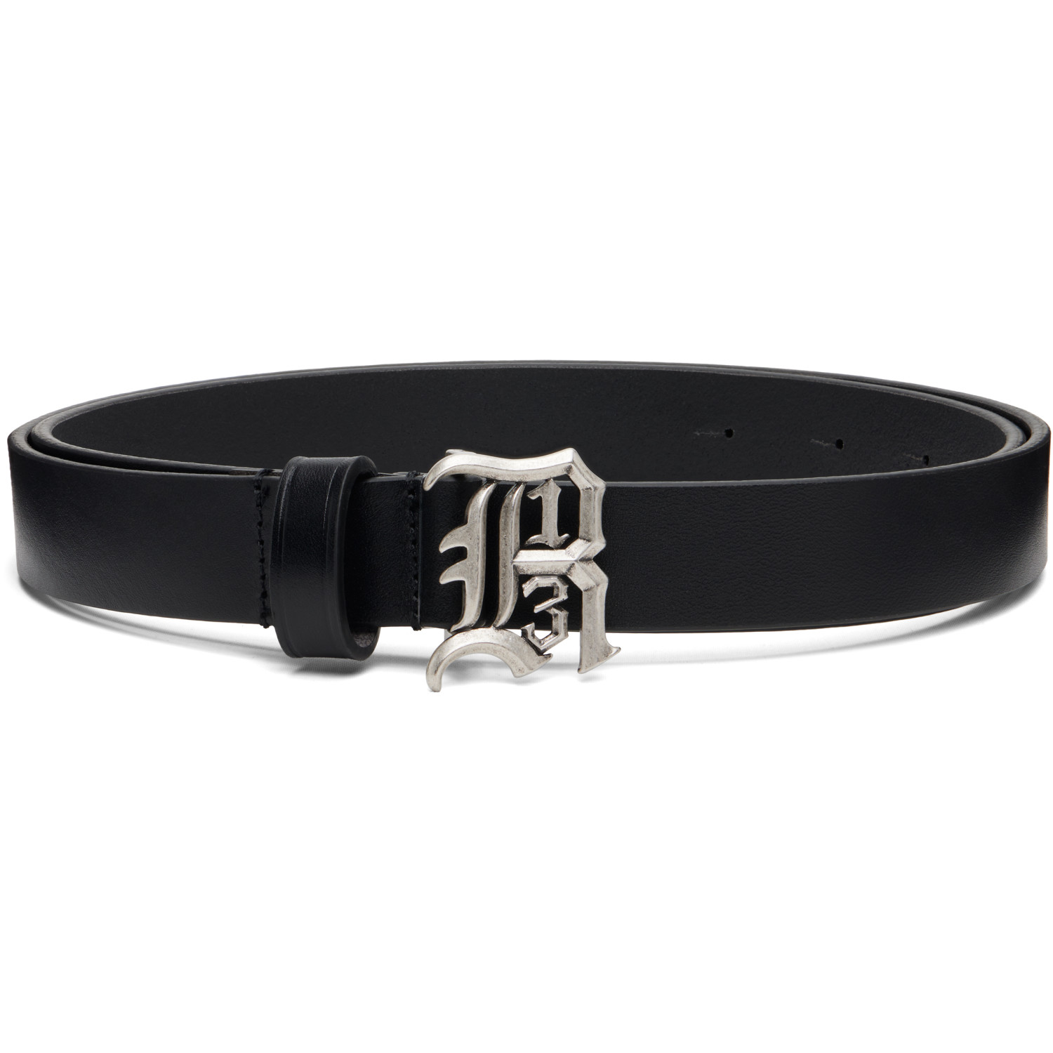 R13 Black Slim 'R13' Logo Belt