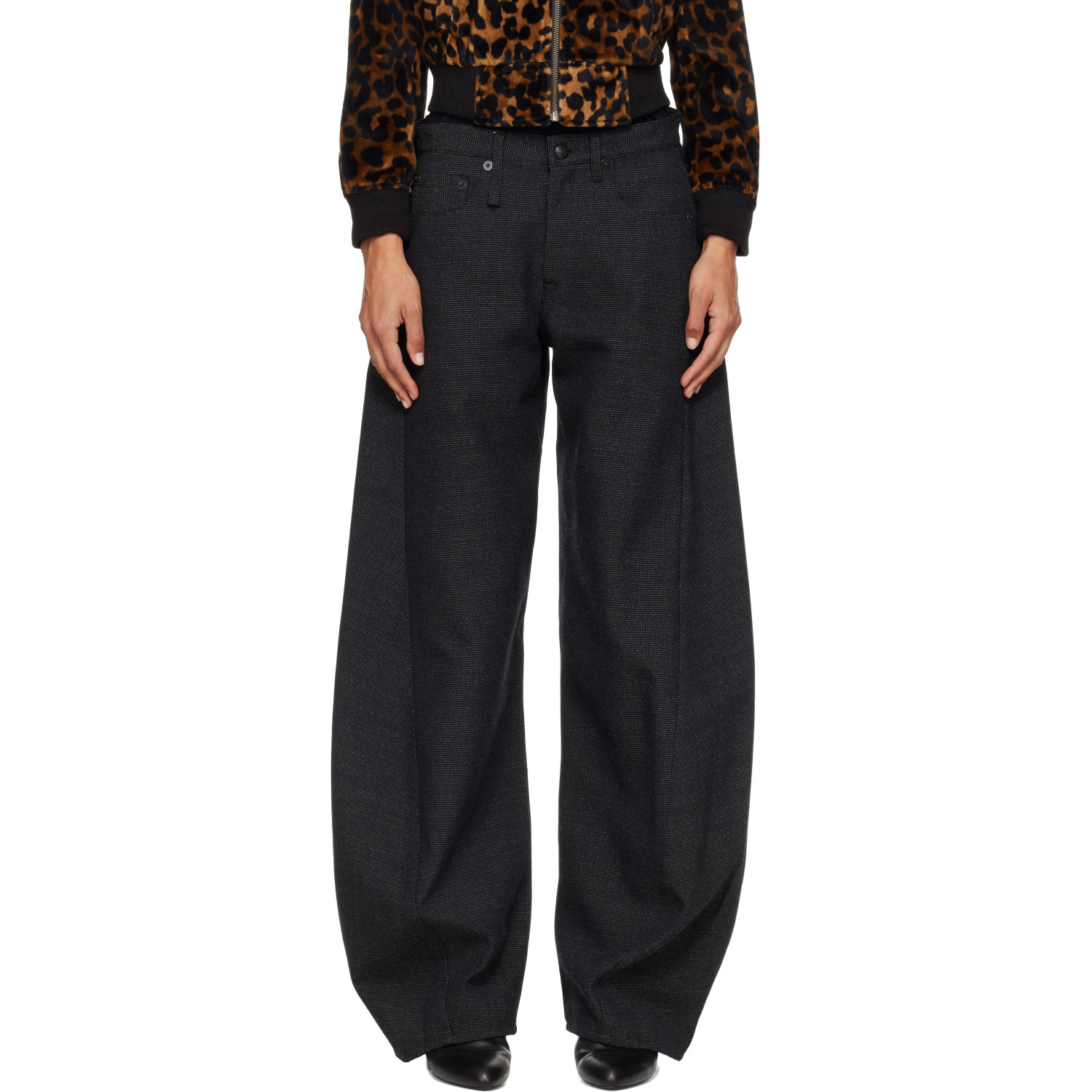 R13 Gray Janine Trousers
