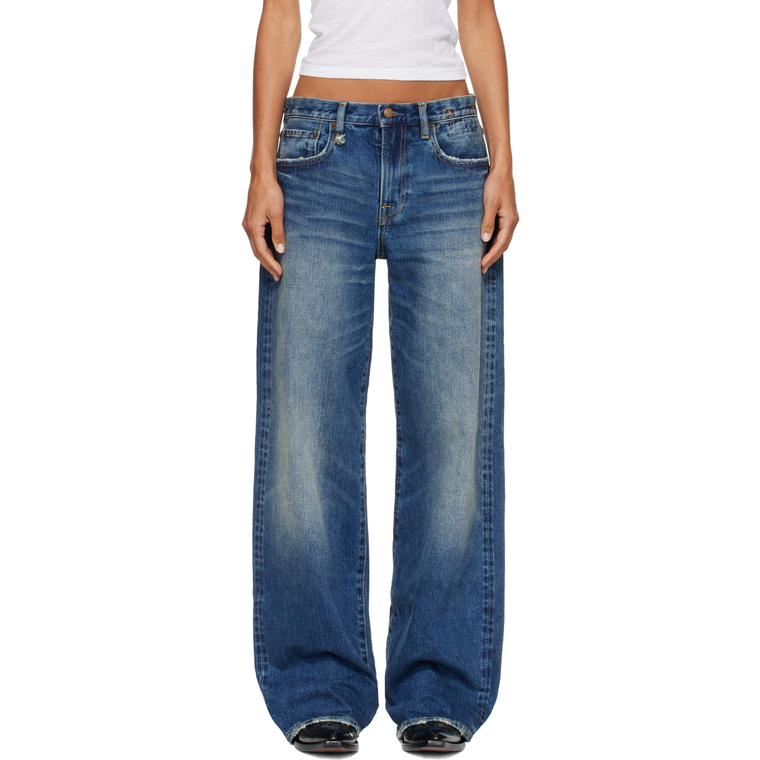 R13 Blue D'Arcy Loose Jeans