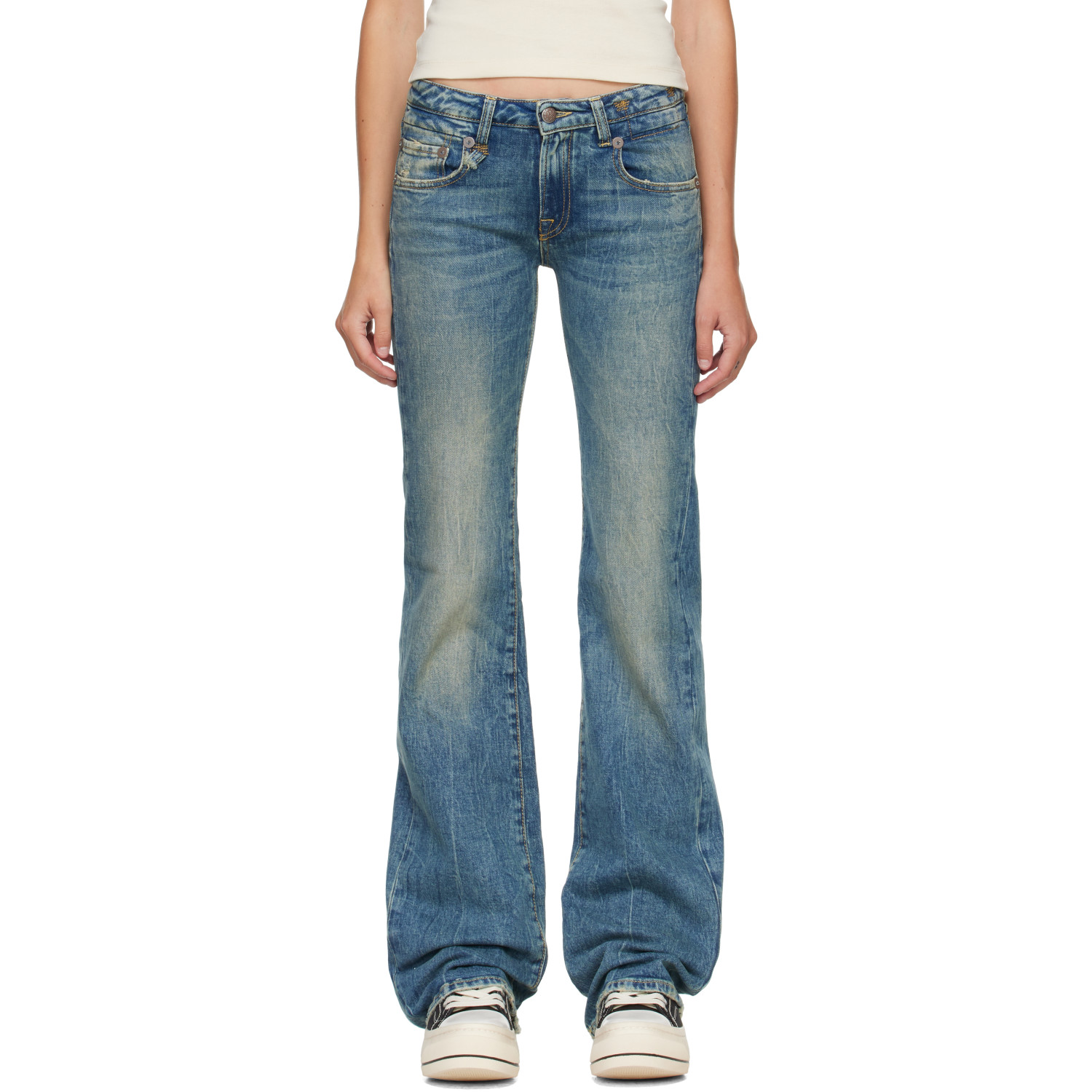 R13 Blue Flare Boy Jeans