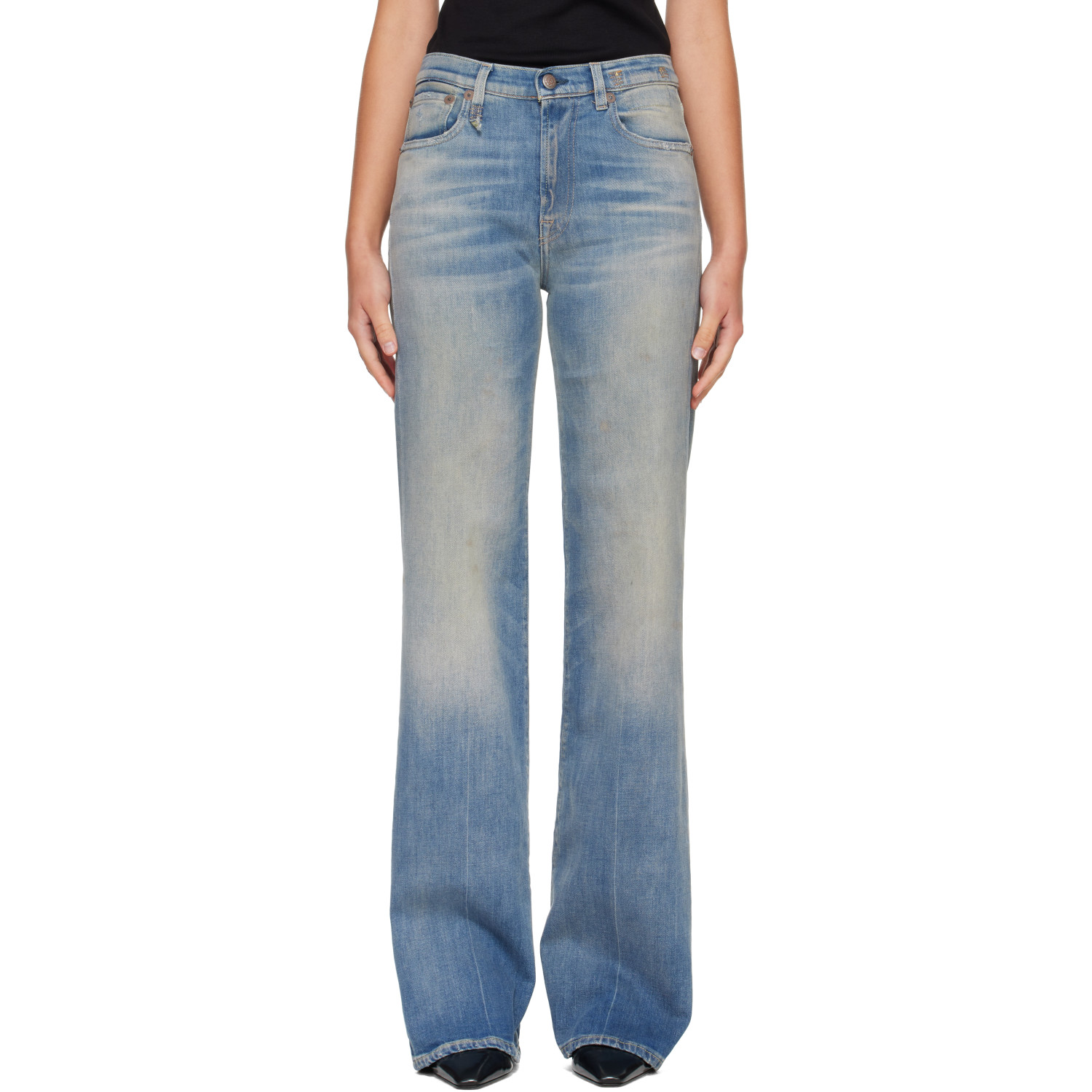 R13 Blue Faded Jeans