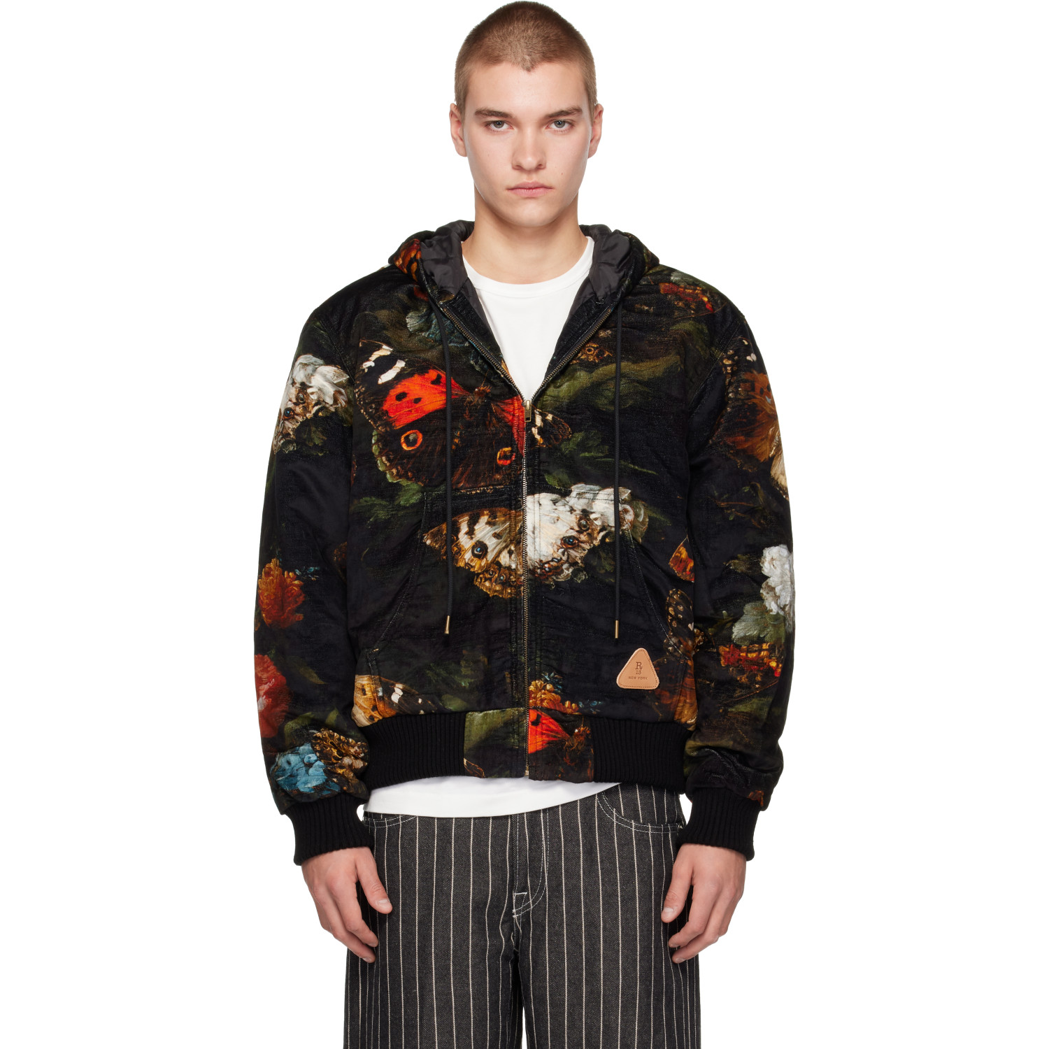 R13 Black Relaxed Workwear Jacket