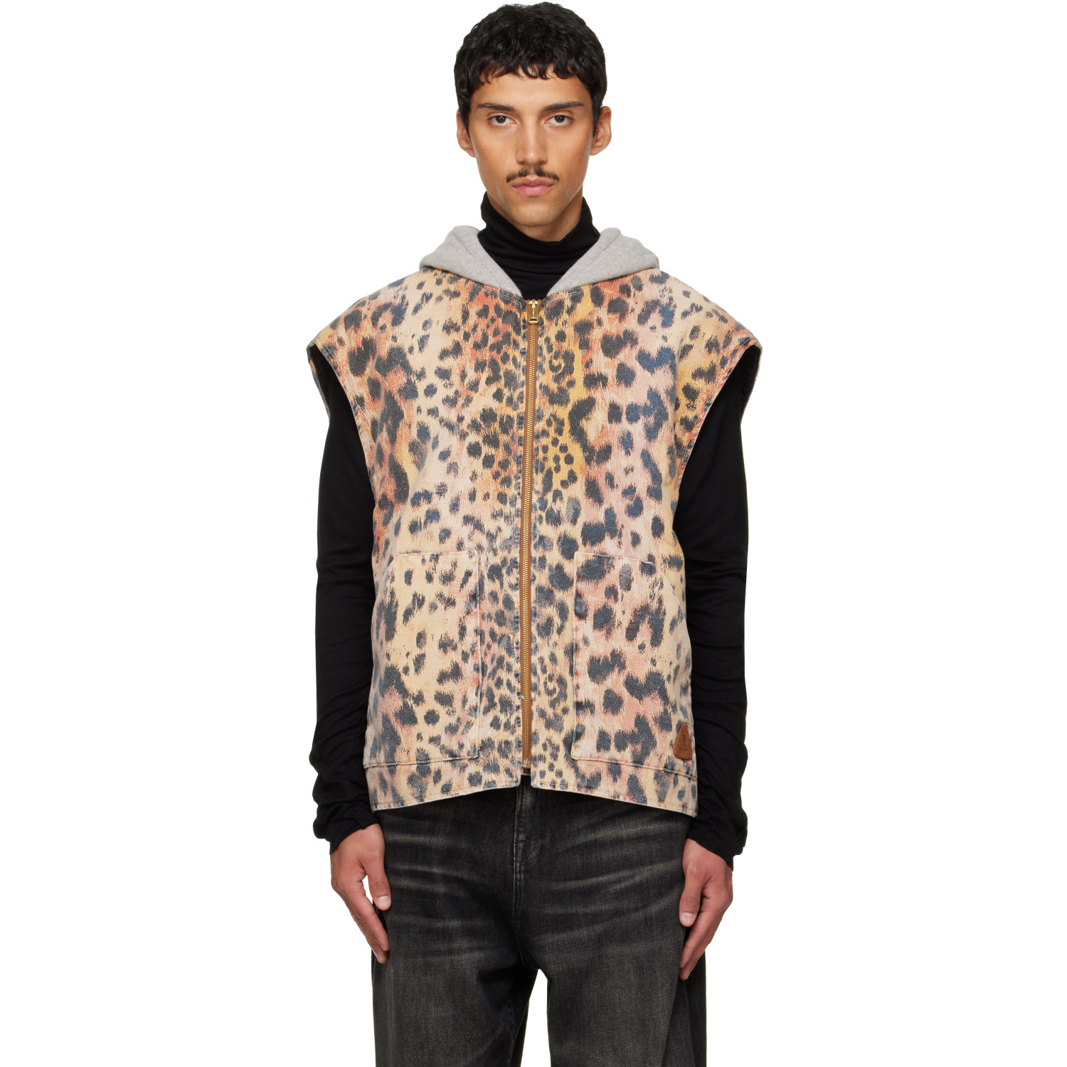 R13 Multicolor Relaxed Workwear Vest