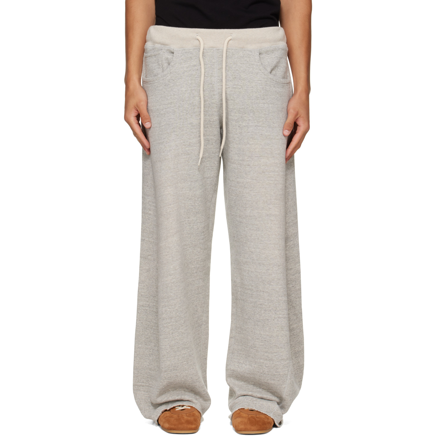 R13 Gray Relaxed Darted Sweatpants