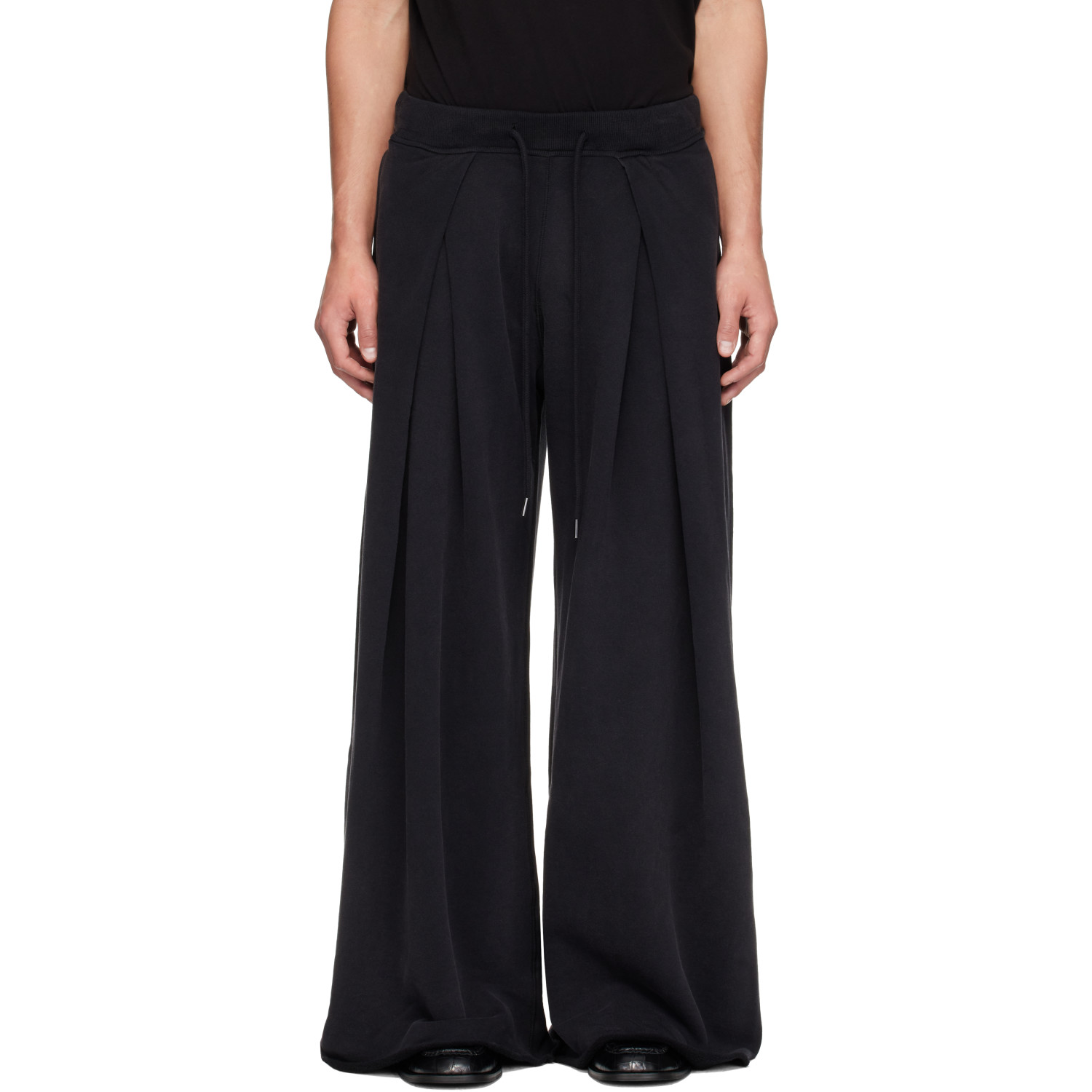 R13 Black Foldover Sweatpants