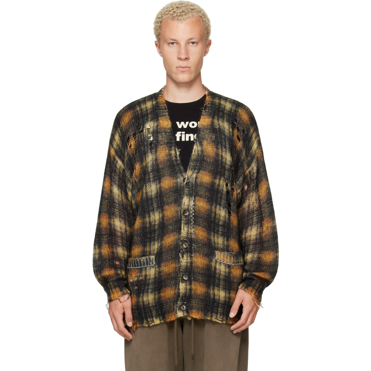 R13 Multicolor Oversized Cardigan