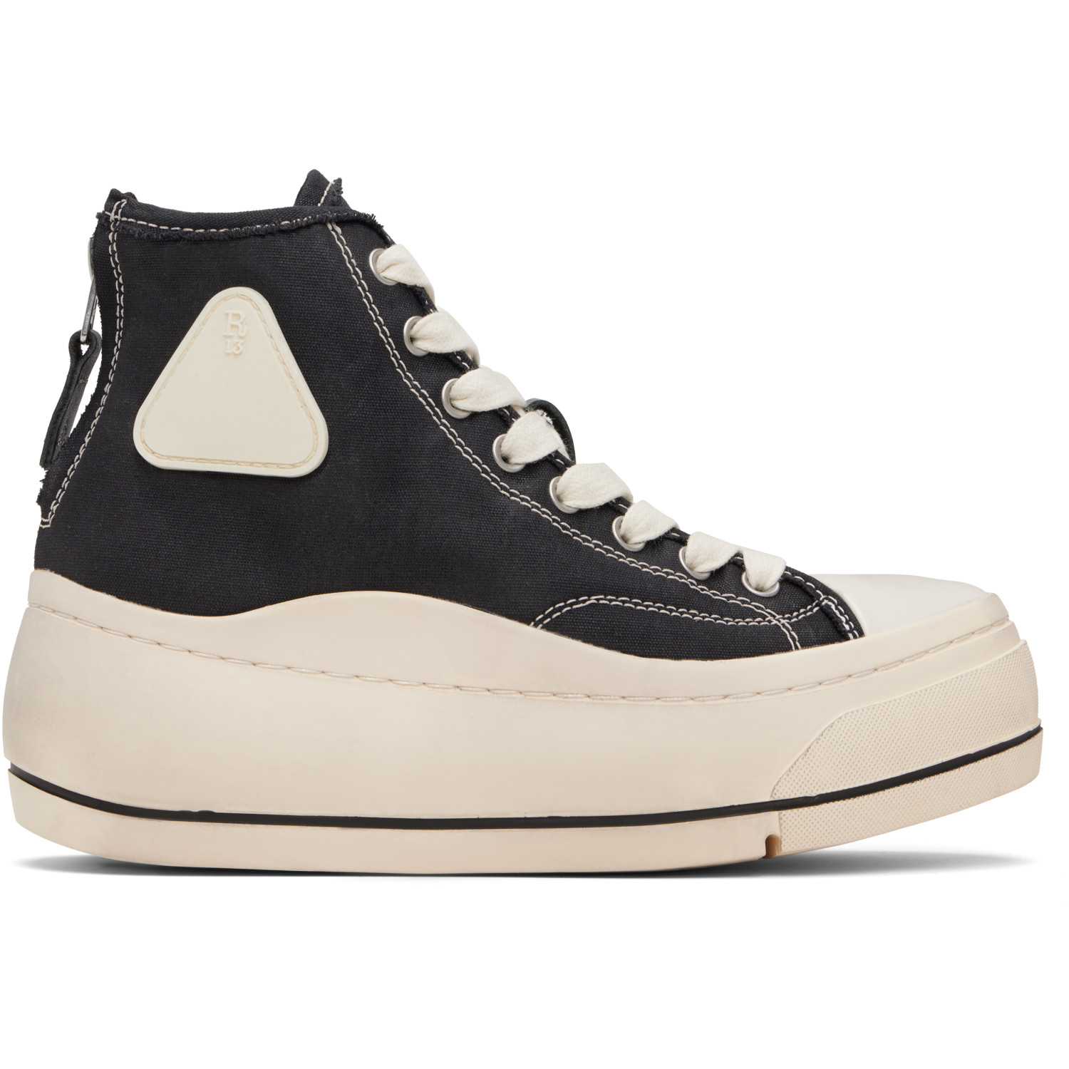 R13 Black Kurt High Top Sneakers
