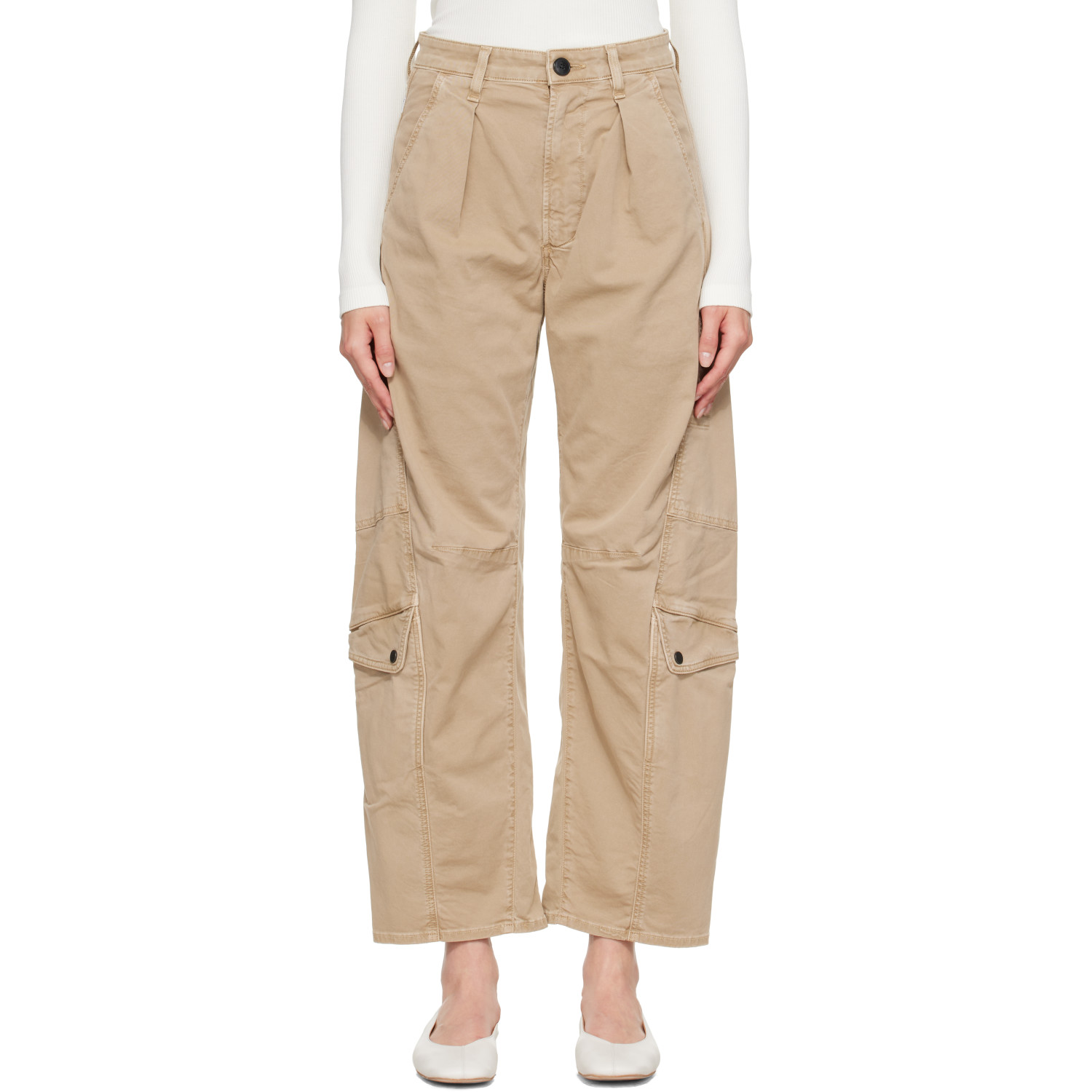 Citizens of Humanity Beige Flight Trousers