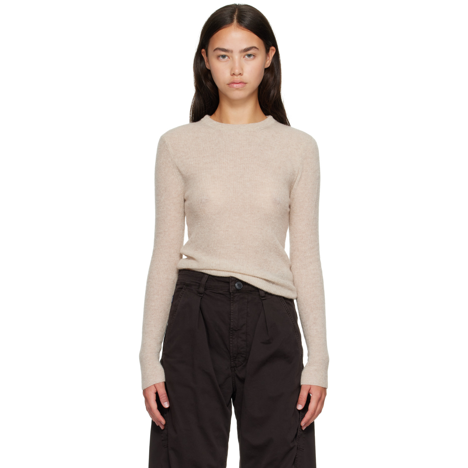 Citizens of Humanity Beige Alessia Crewneck Sweater