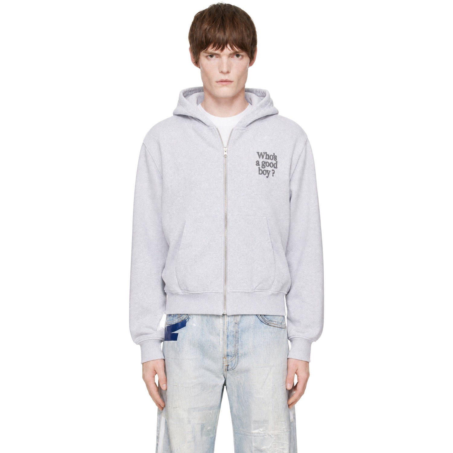 Carne Bollente Gray 'Who's a Good Boy?' Hoodie