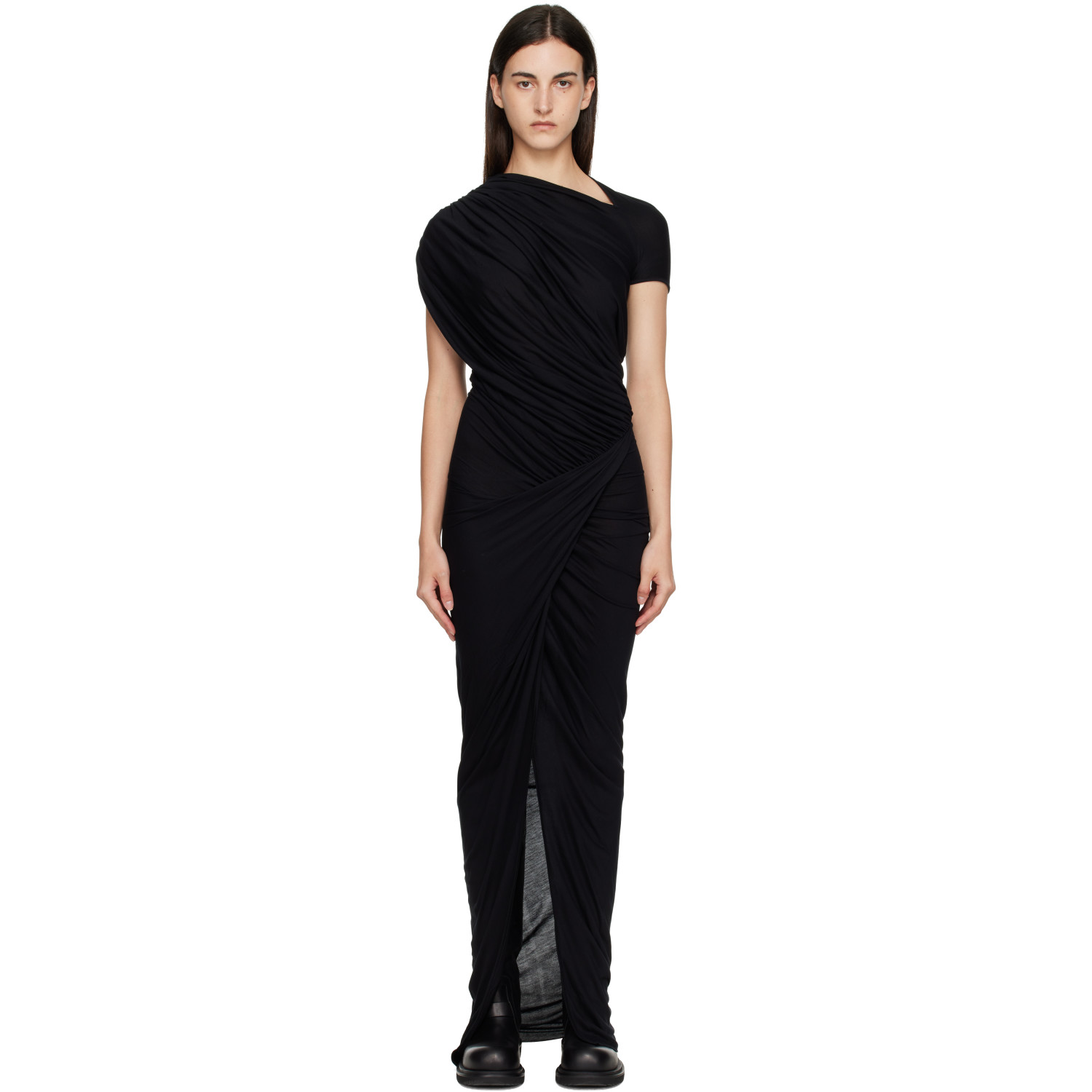 Rick Owens Lilies Black Tower Ares Maxi Dress