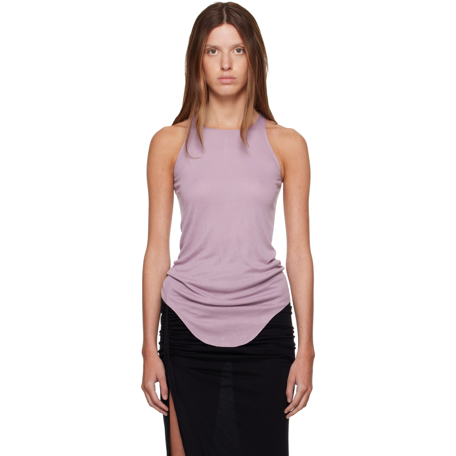 Rick Owens Lilies Purple Tower Basic Tank Top