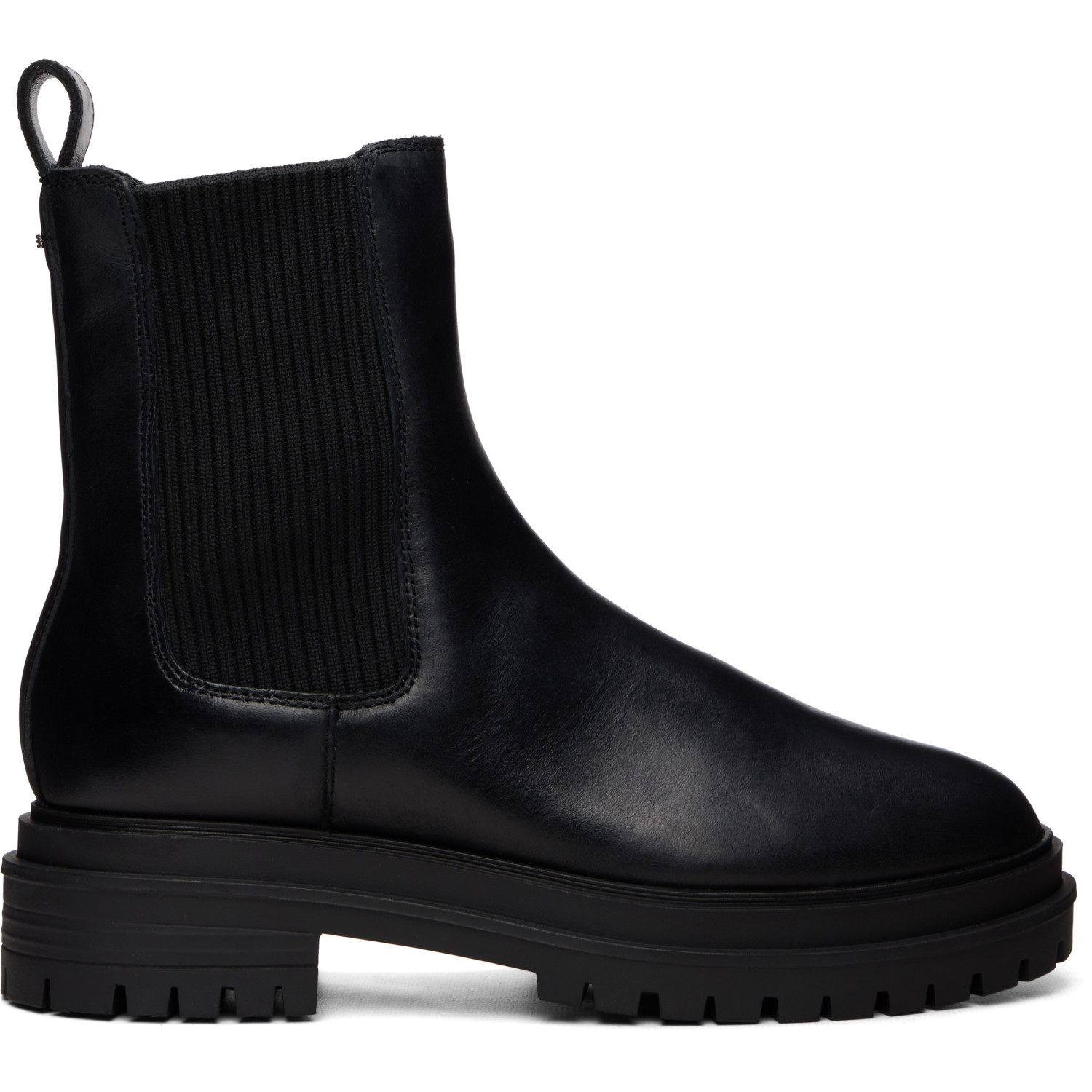 rag & bone Black Bedford Leather Chelsea Boots