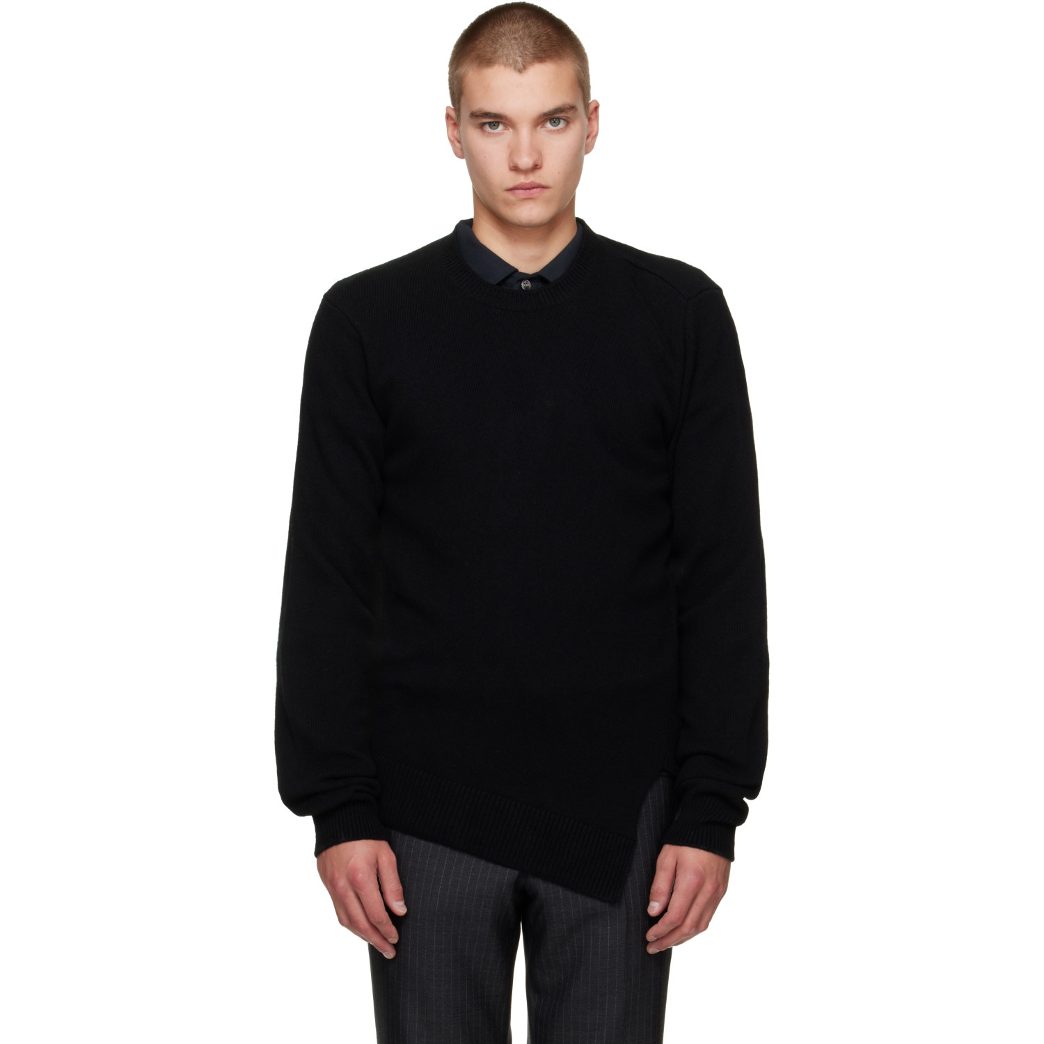 Comme des Garçons Homme Deux Black Wool Sweater
