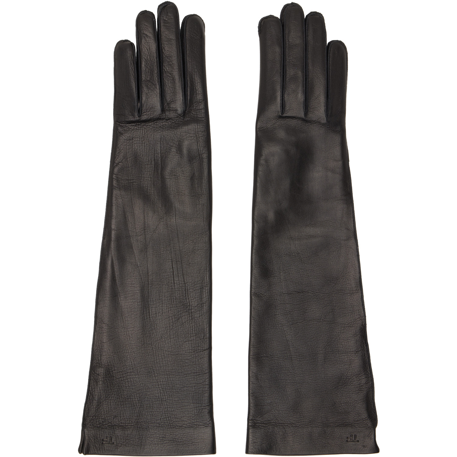 TOM FORD Black Soft Nappa Leather Long Gloves