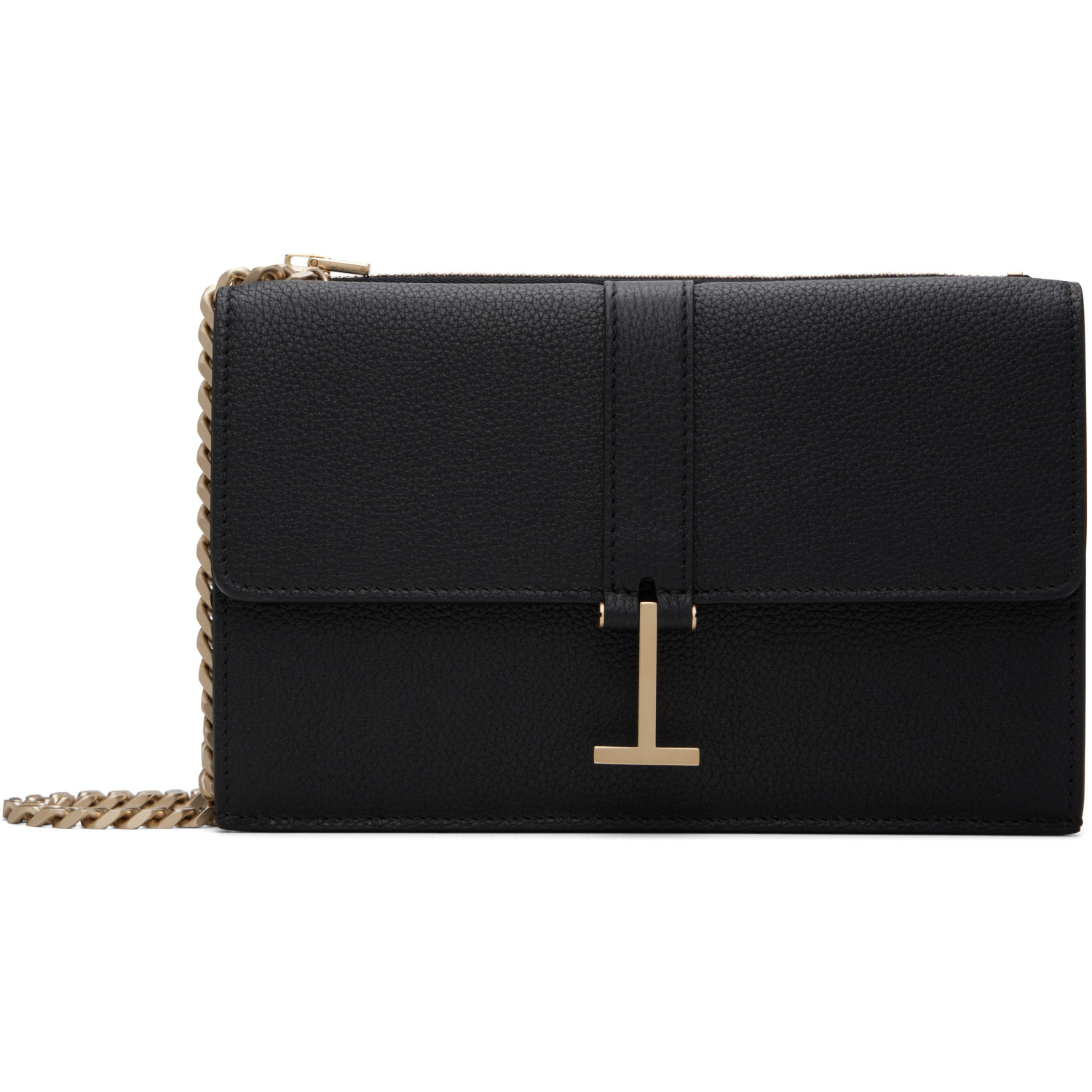 TOM FORD Black Grain Leather Kara Chain Mini Bag
