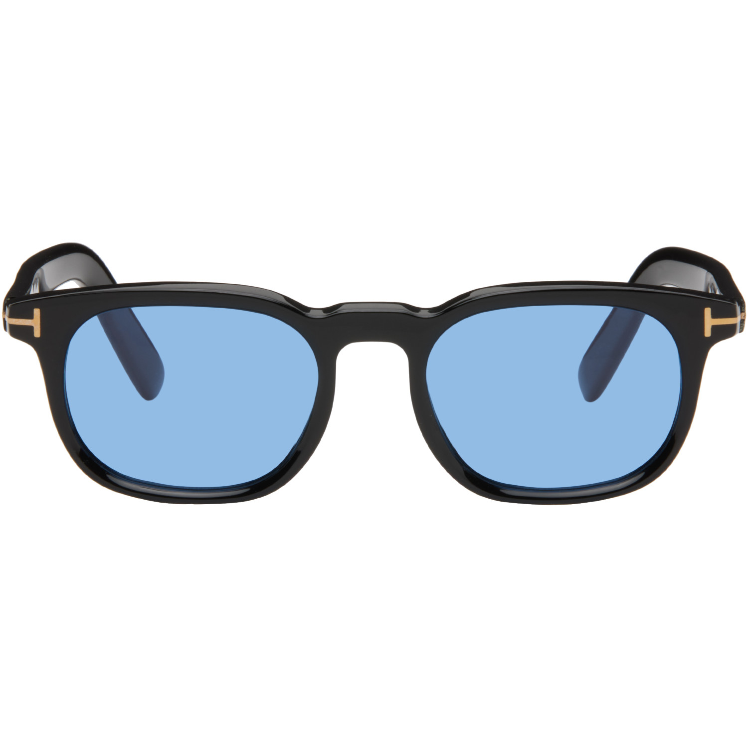 TOM FORD Black Round Sunglasses