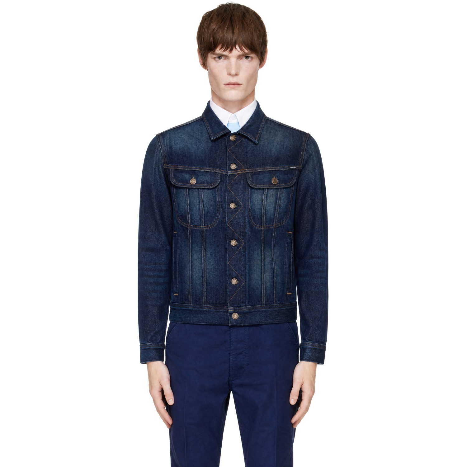 TOM FORD Navy Icon Denim Jacket