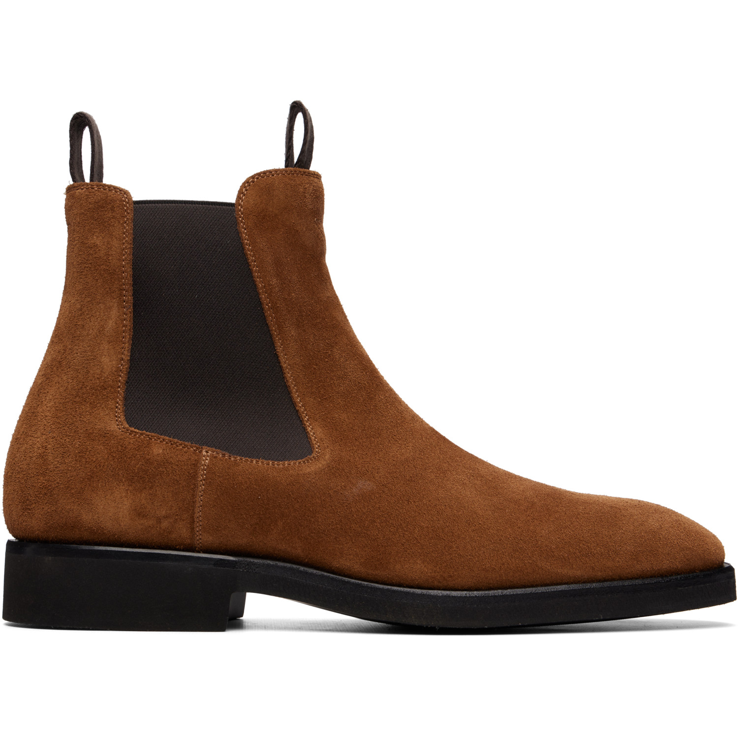 TOM FORD Brown Suede Owen Chelsea Boots