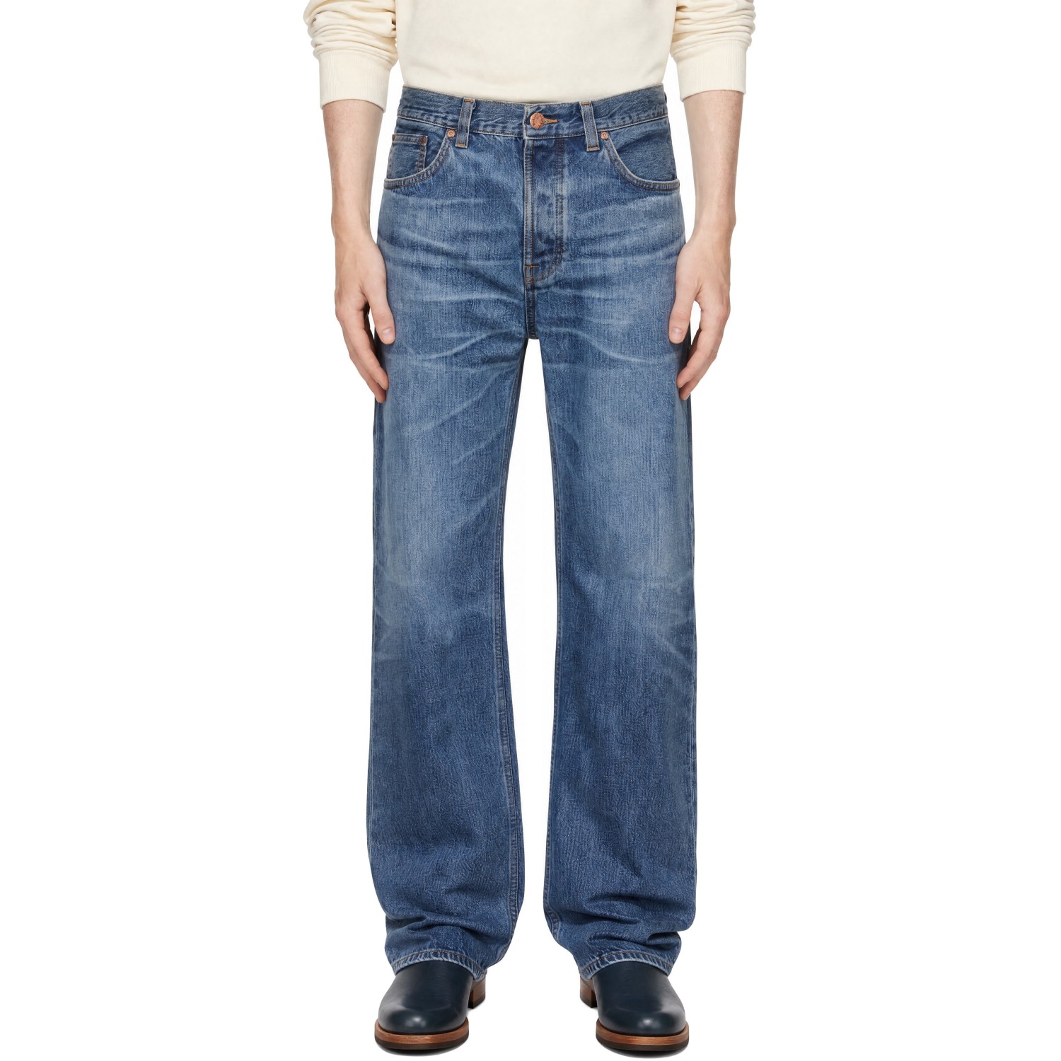 Nudie Jeans Blue Tuff Tony Jeans