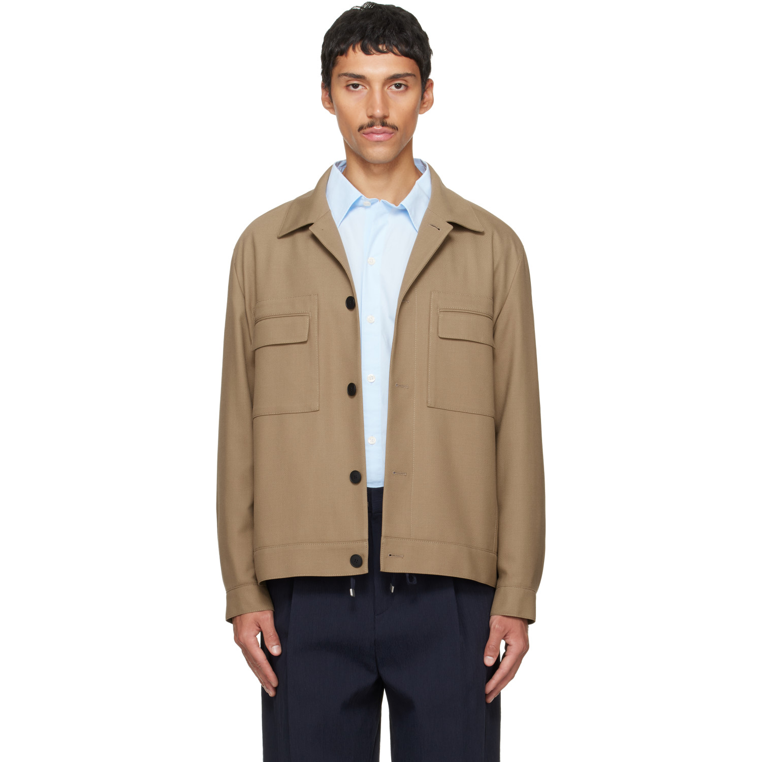 Hugo Beige Slim-Fit Jacket