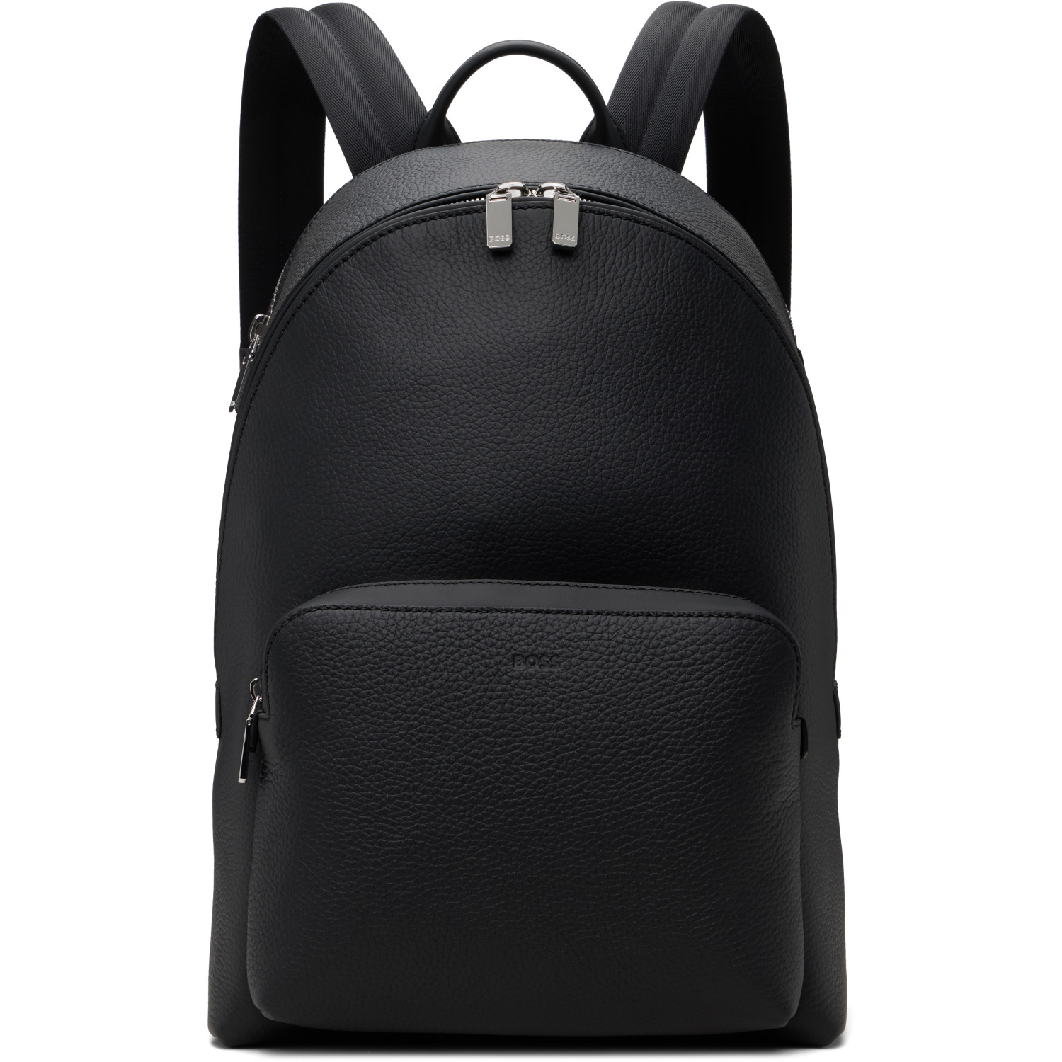 BOSS Black Embossed-Logo Backpack