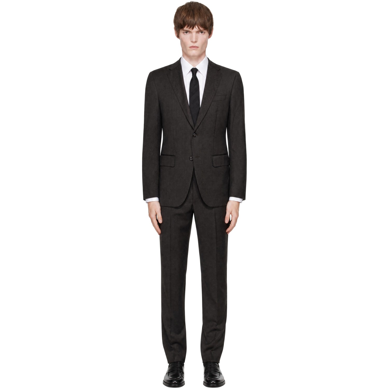 BOSS Brown Single-Breasted Suit