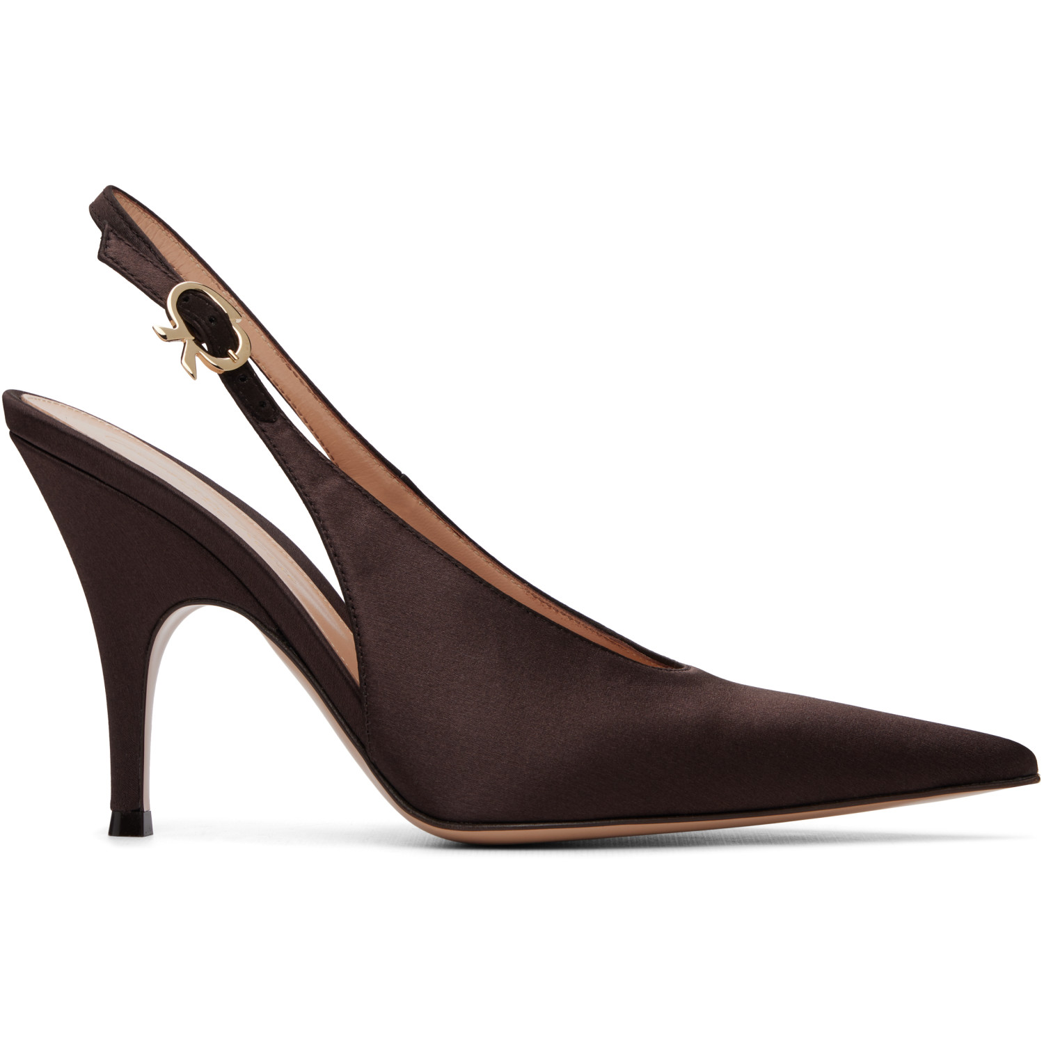 Gianvito Rossi Brown Sofia Sling Heels