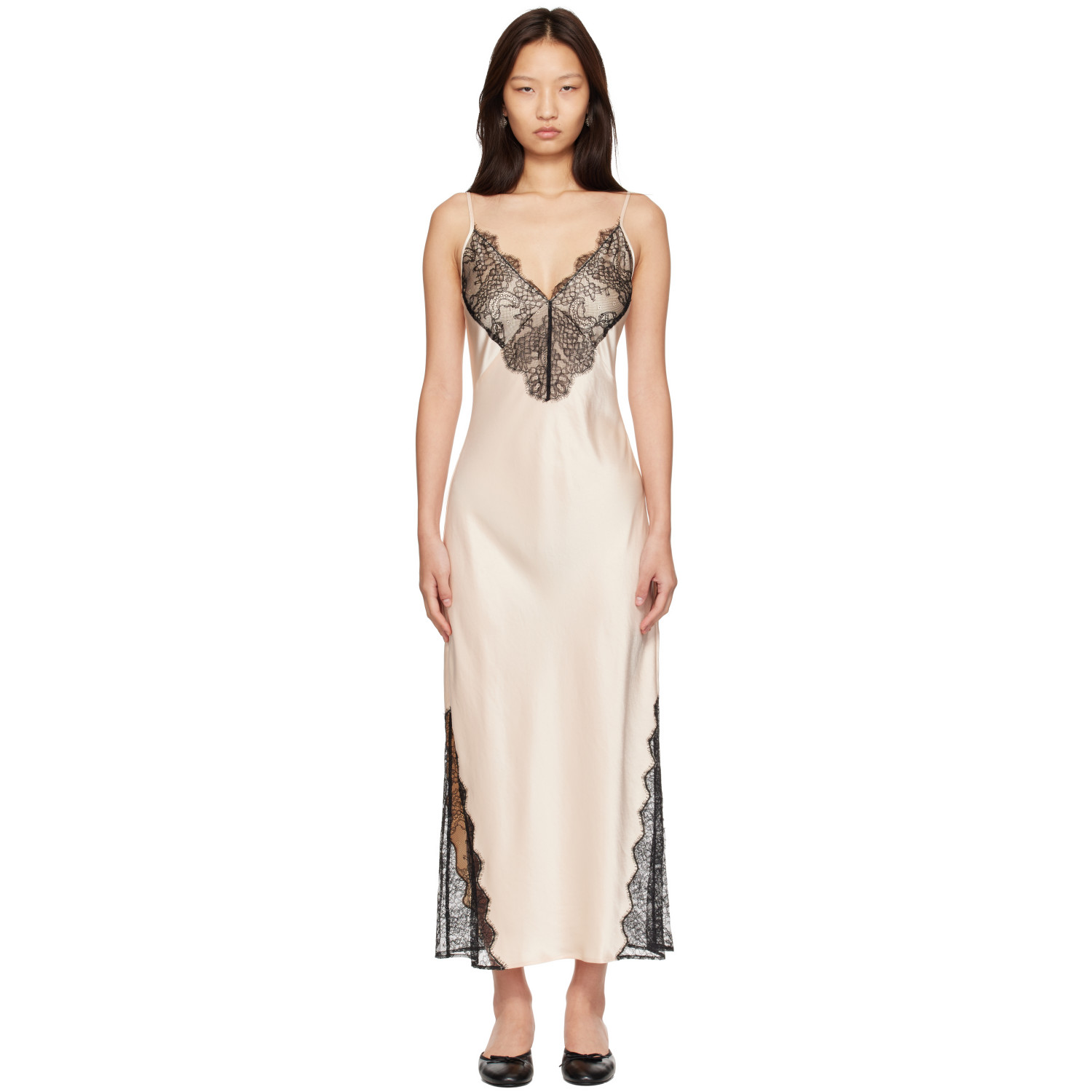 ANINE BING Beige Judy Maxi Dress