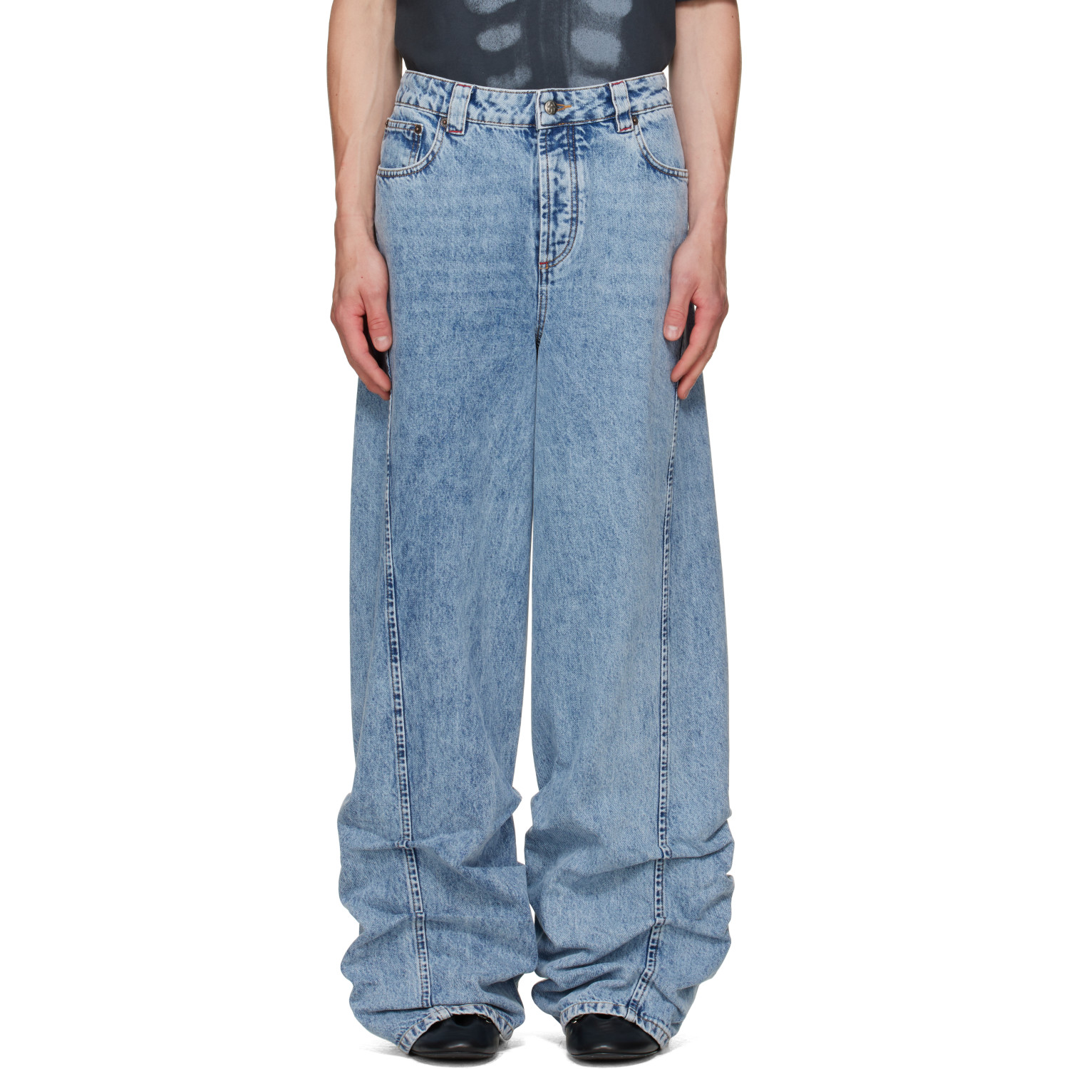 AVAVAV Blue Jessie Pleated Jeans