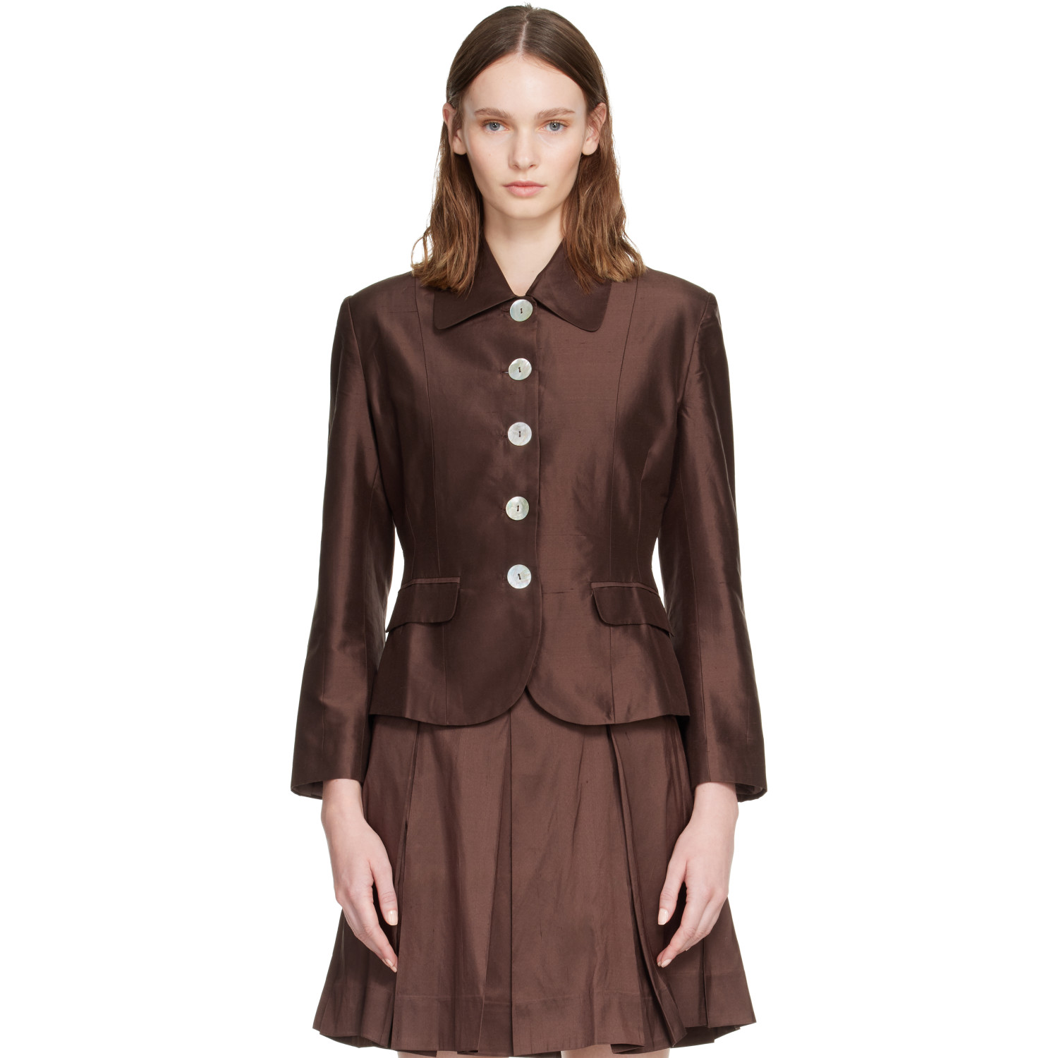 Hai Brown Audrey Jacket In Dark Brown