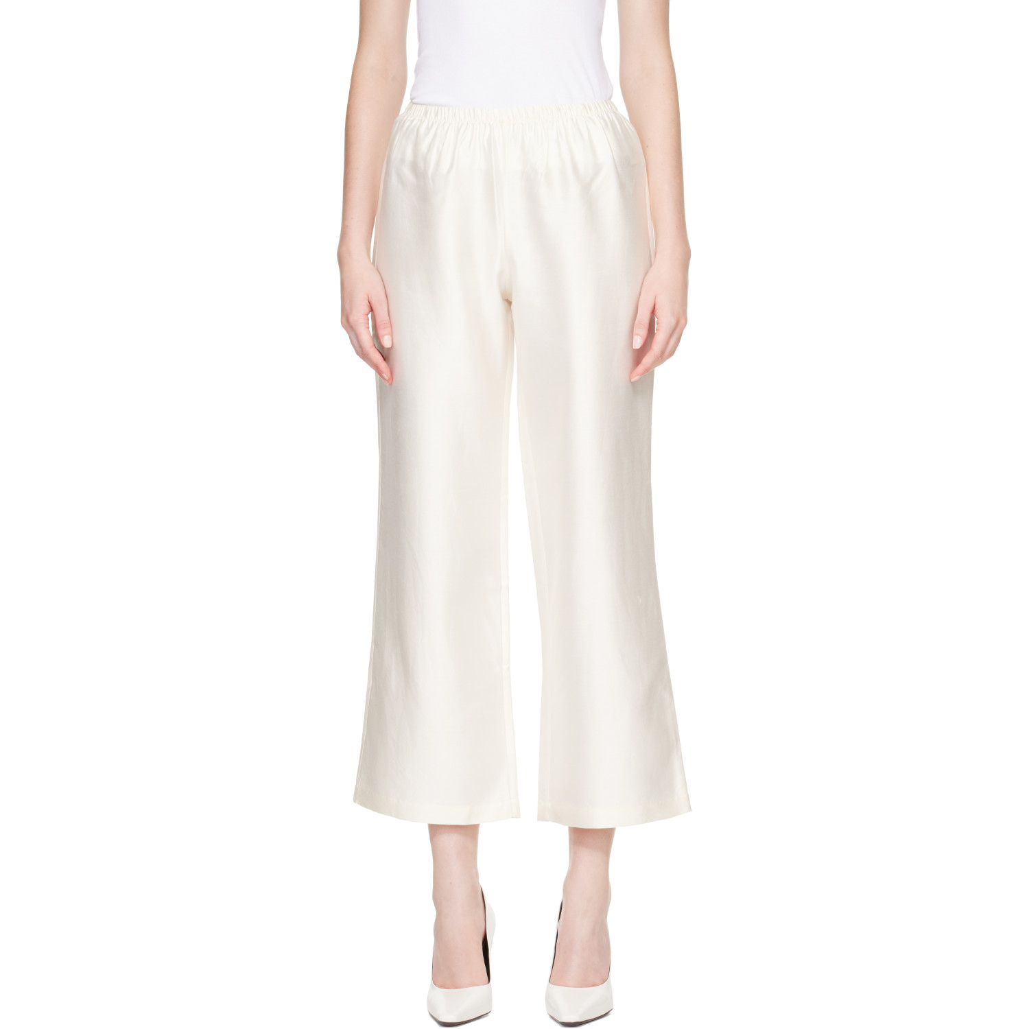 Hai Off-white Nora Trousers In Ivory