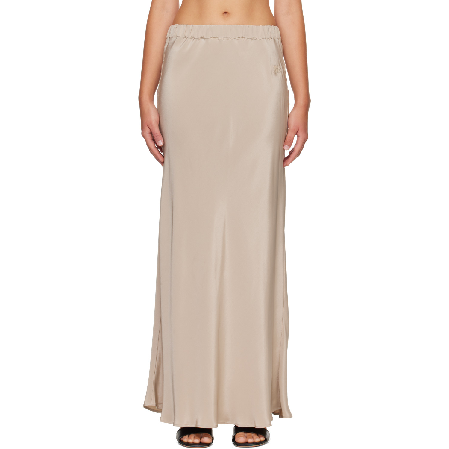 Max Mara Taupe Sospiro Maxi Skirt