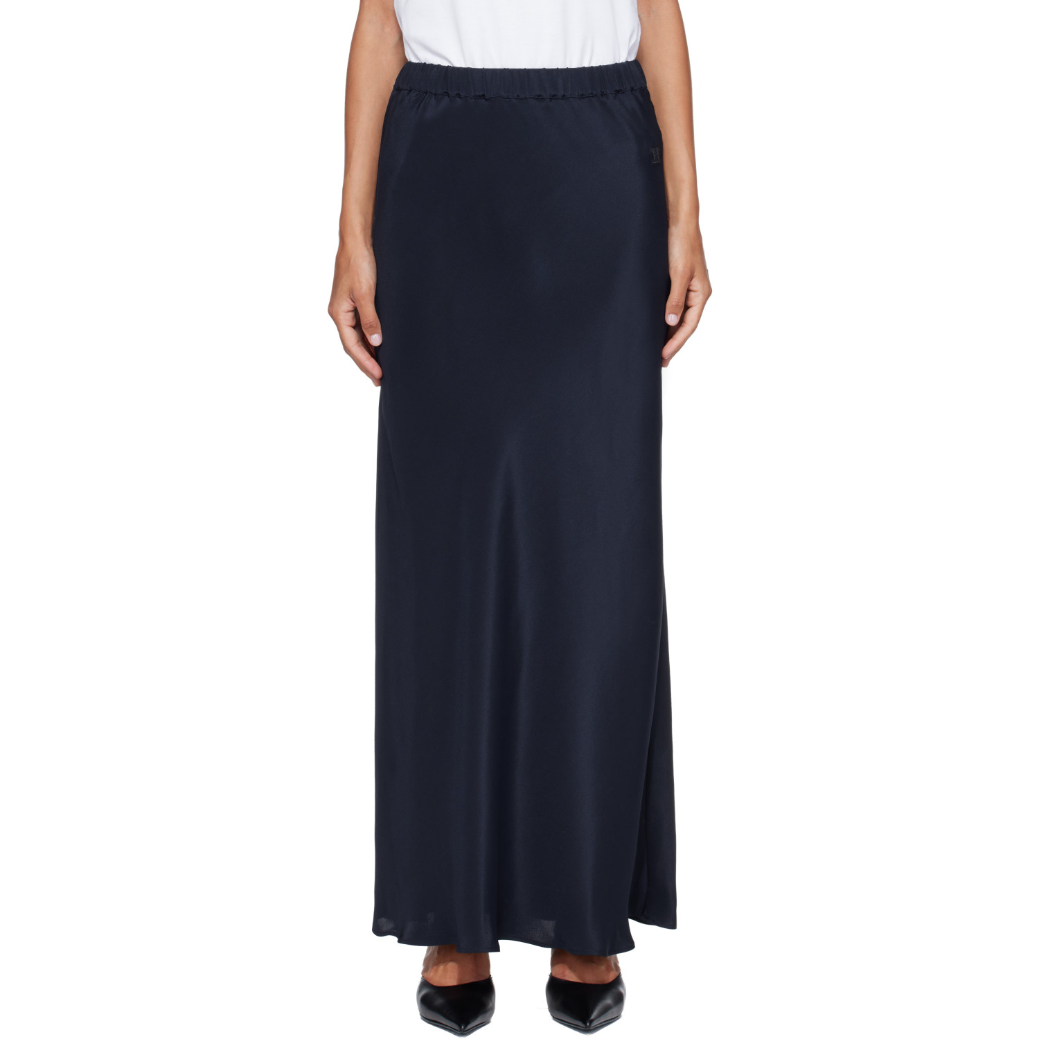 Max Mara Navy Sospiro Maxi Skirt
