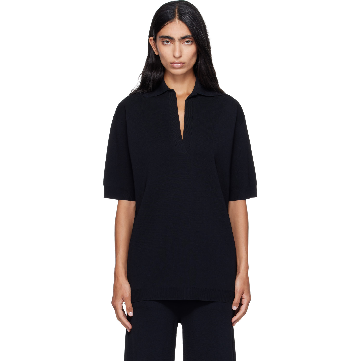Max Mara Black Alpino Polo