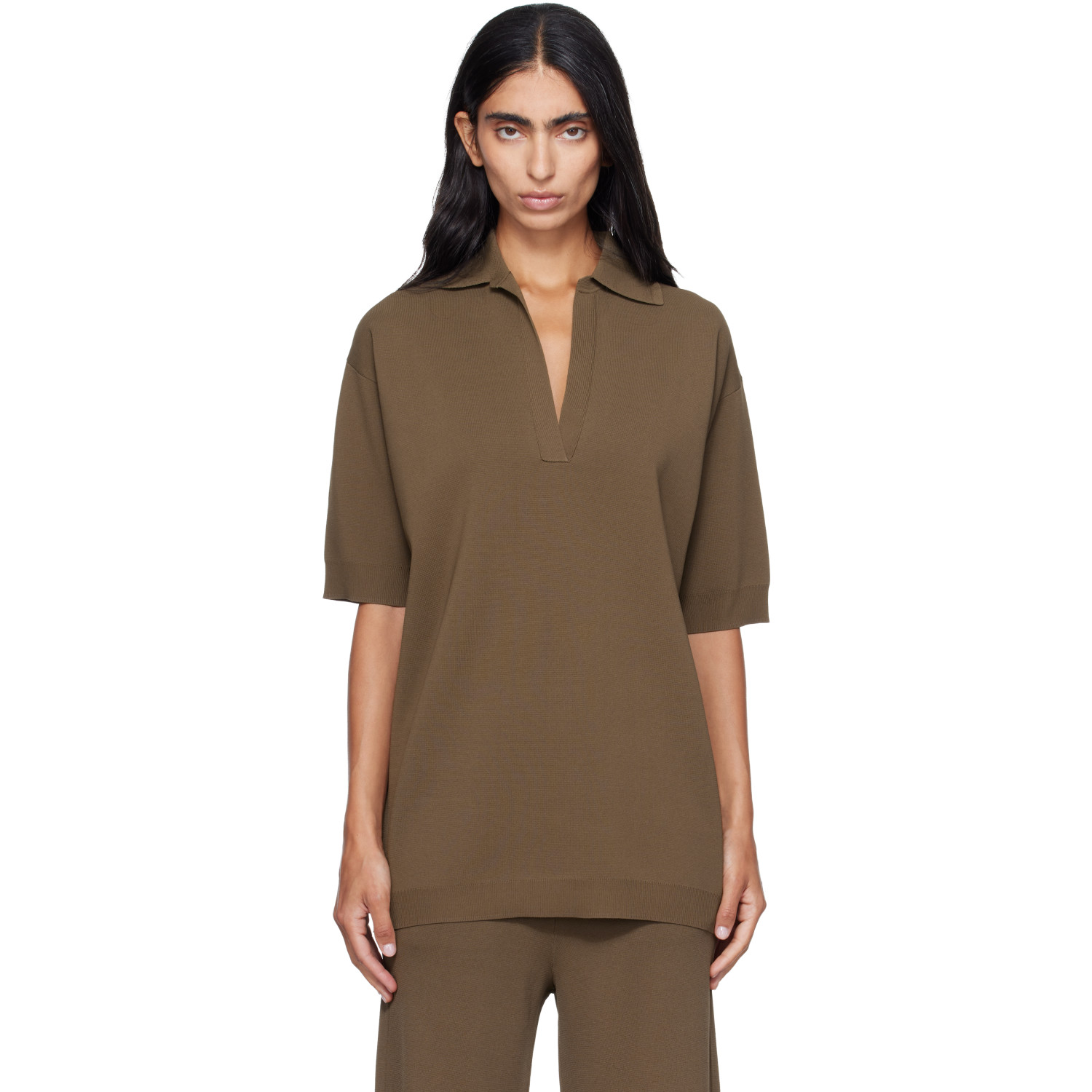 Max Mara Taupe Alpino Polo